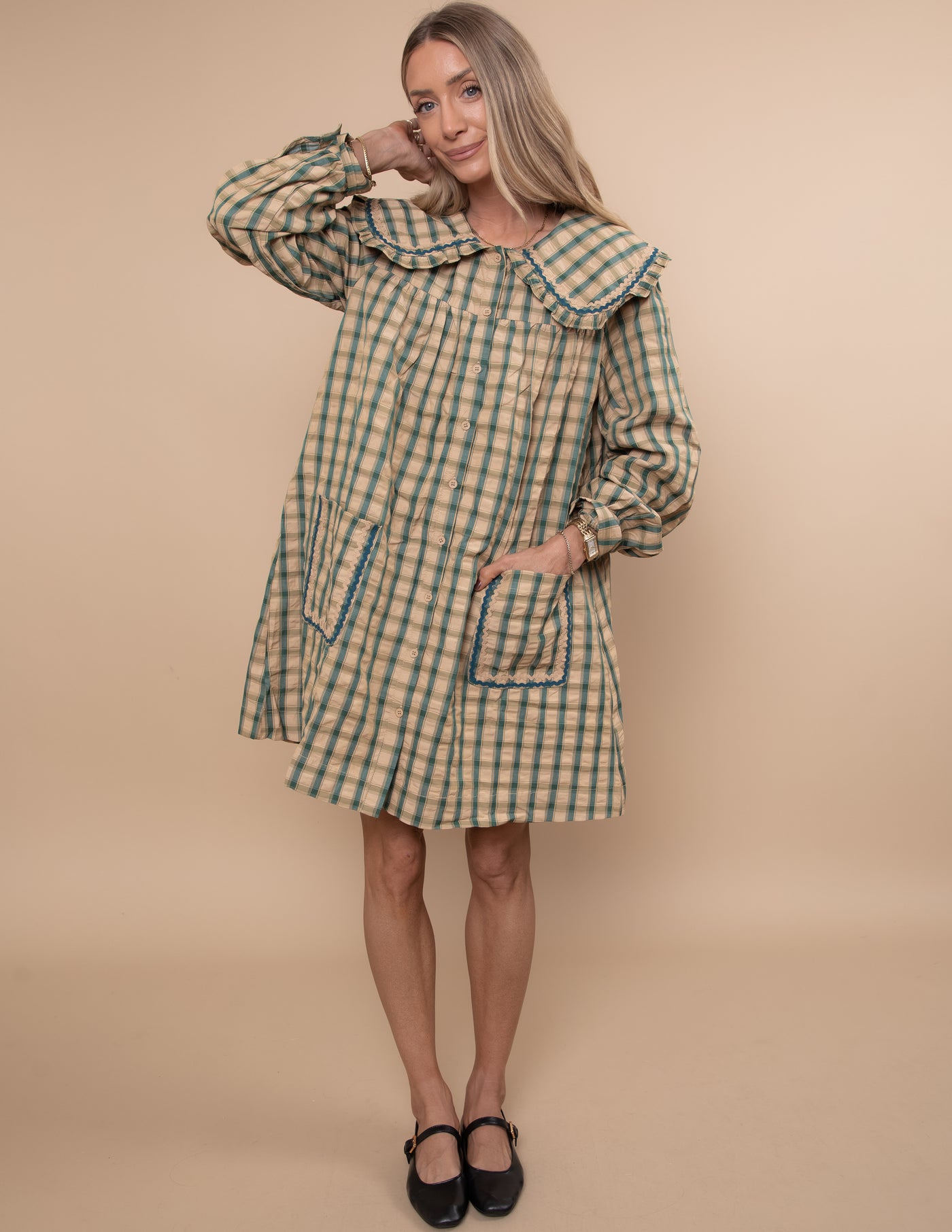 Picnic Poet Check Dress