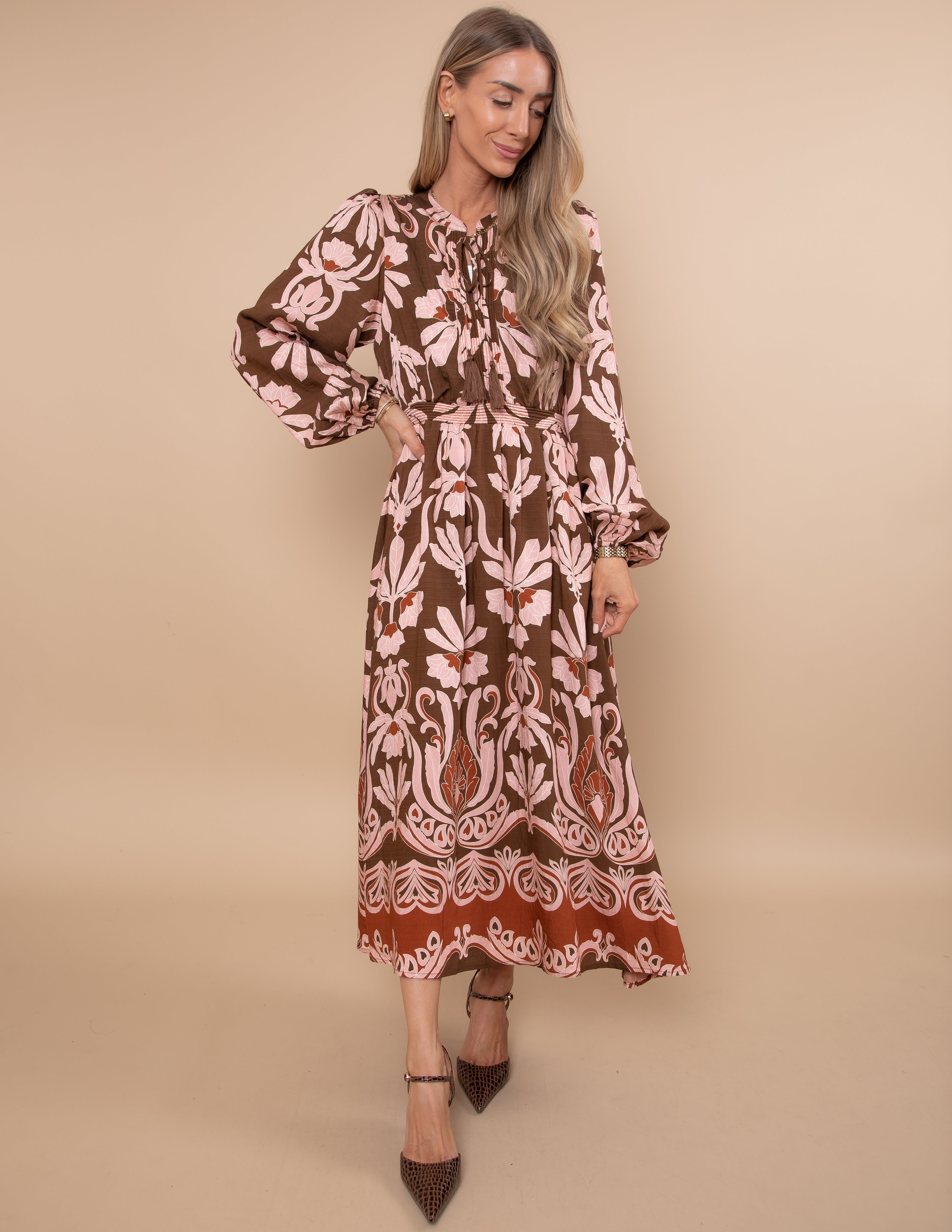 Storybook Floral Midi Dress