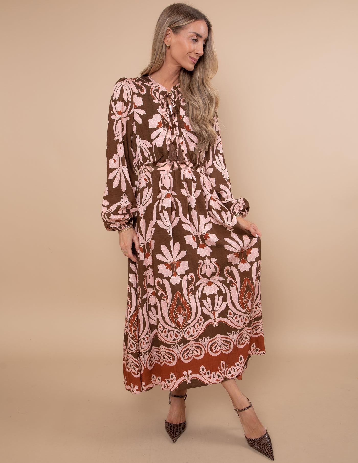 Storybook Floral Midi Dress