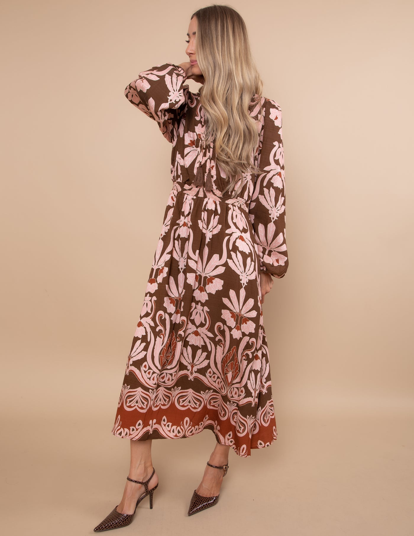 Storybook Floral Midi Dress