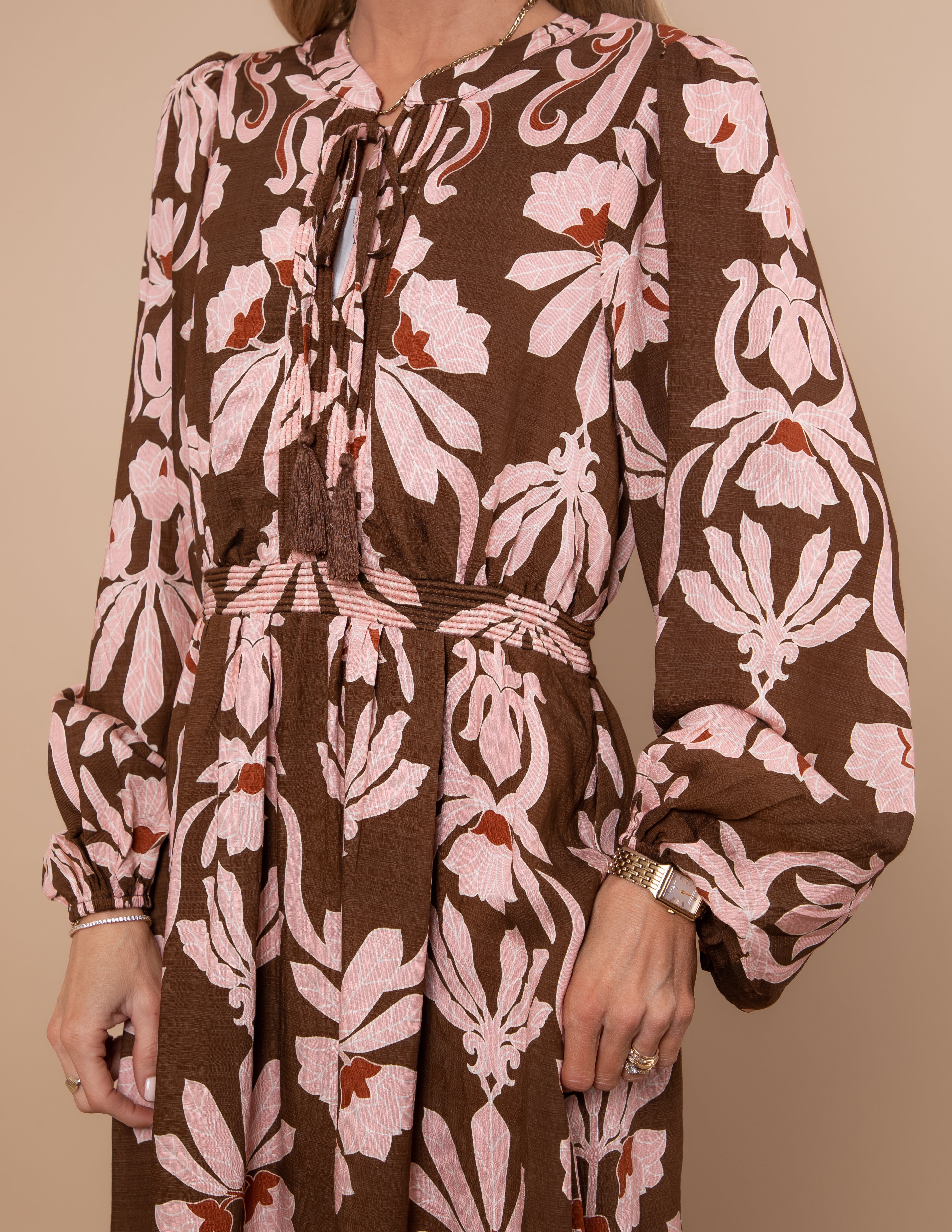 Storybook Floral Midi Dress