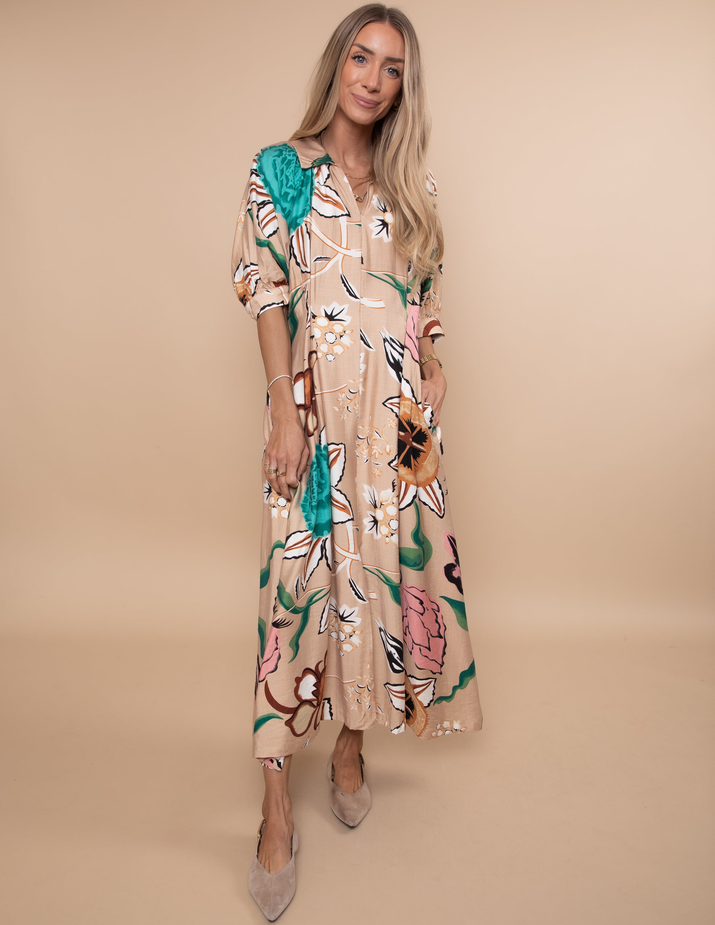 Desert Garden Midi Dress