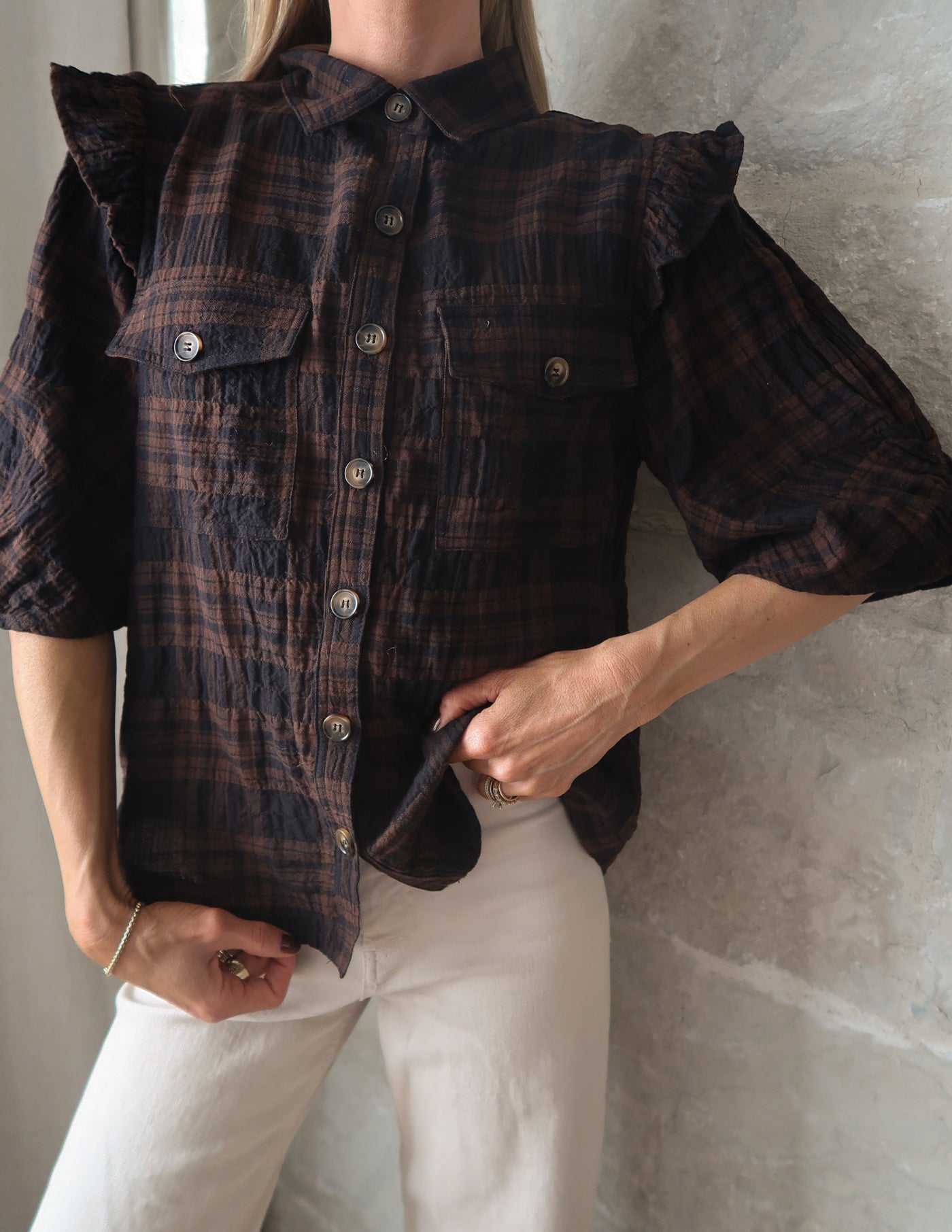 Maple Plaid Top