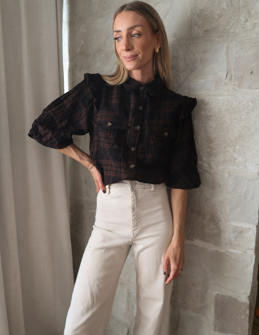 Maple Plaid Top