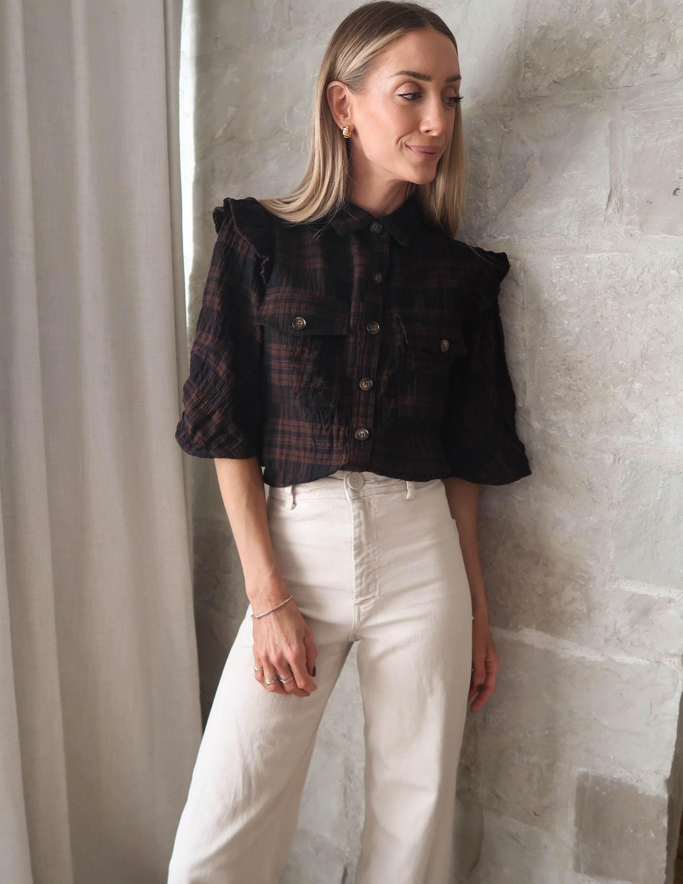 Maple Plaid Top