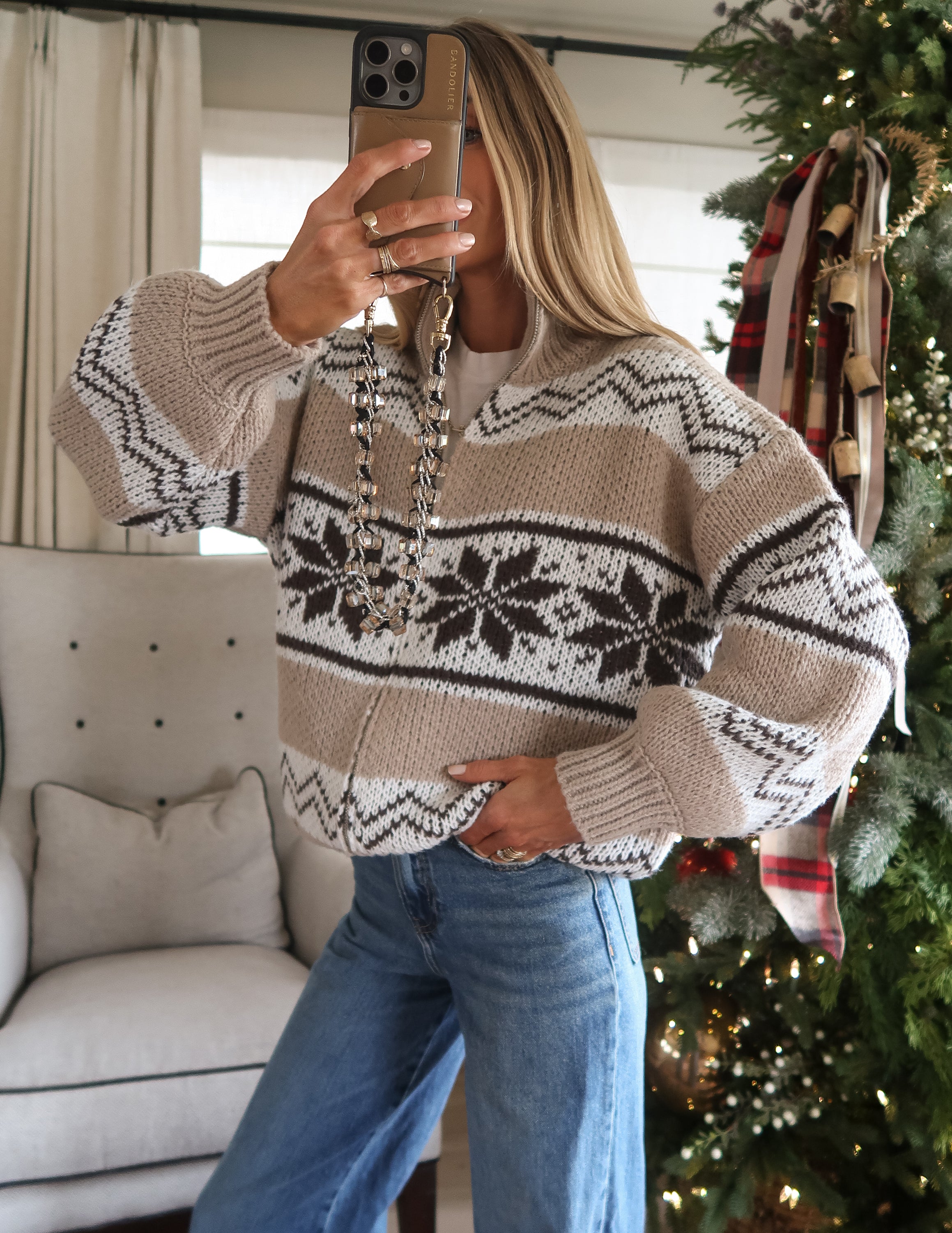 Fair Isle Sweater Jacket