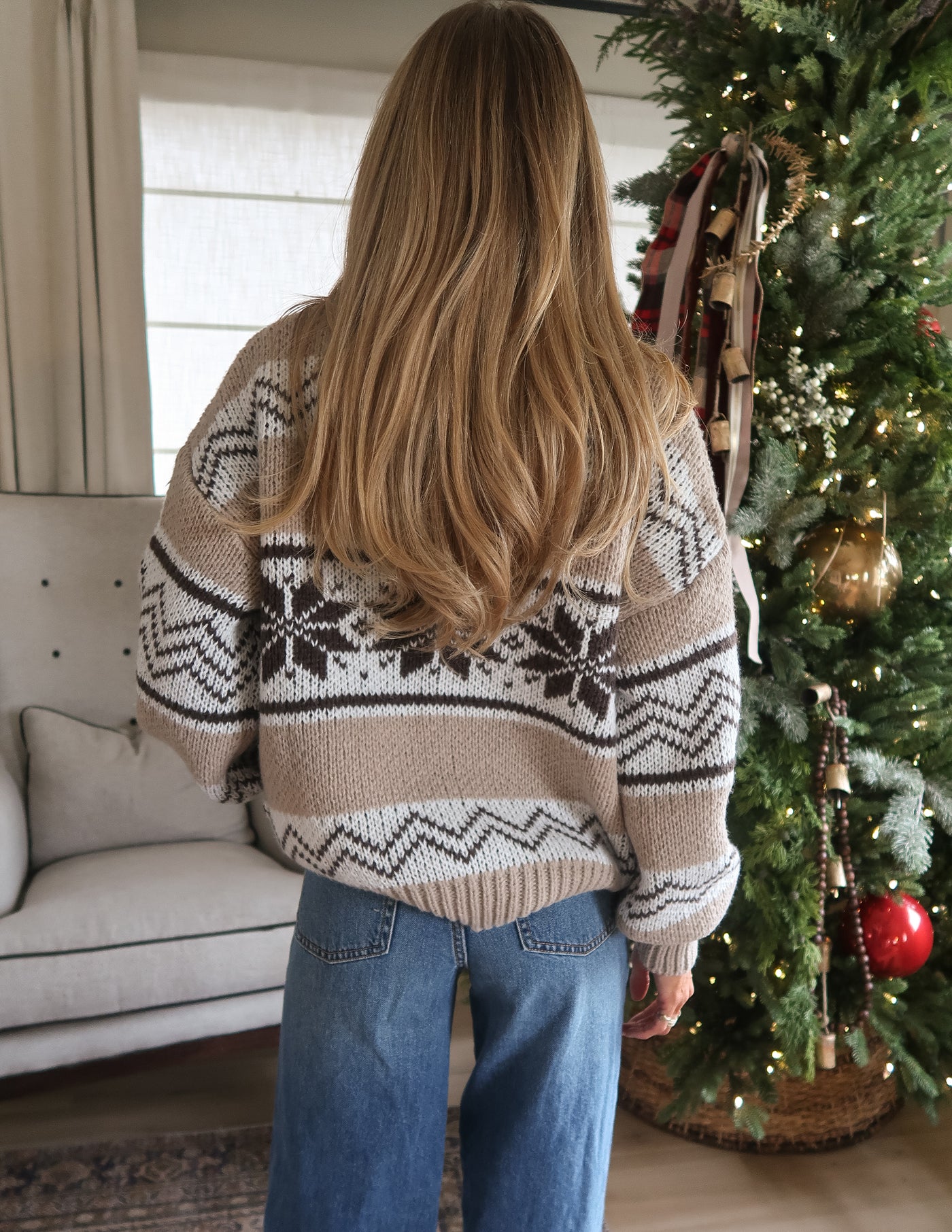 Fair Isle Sweater Jacket