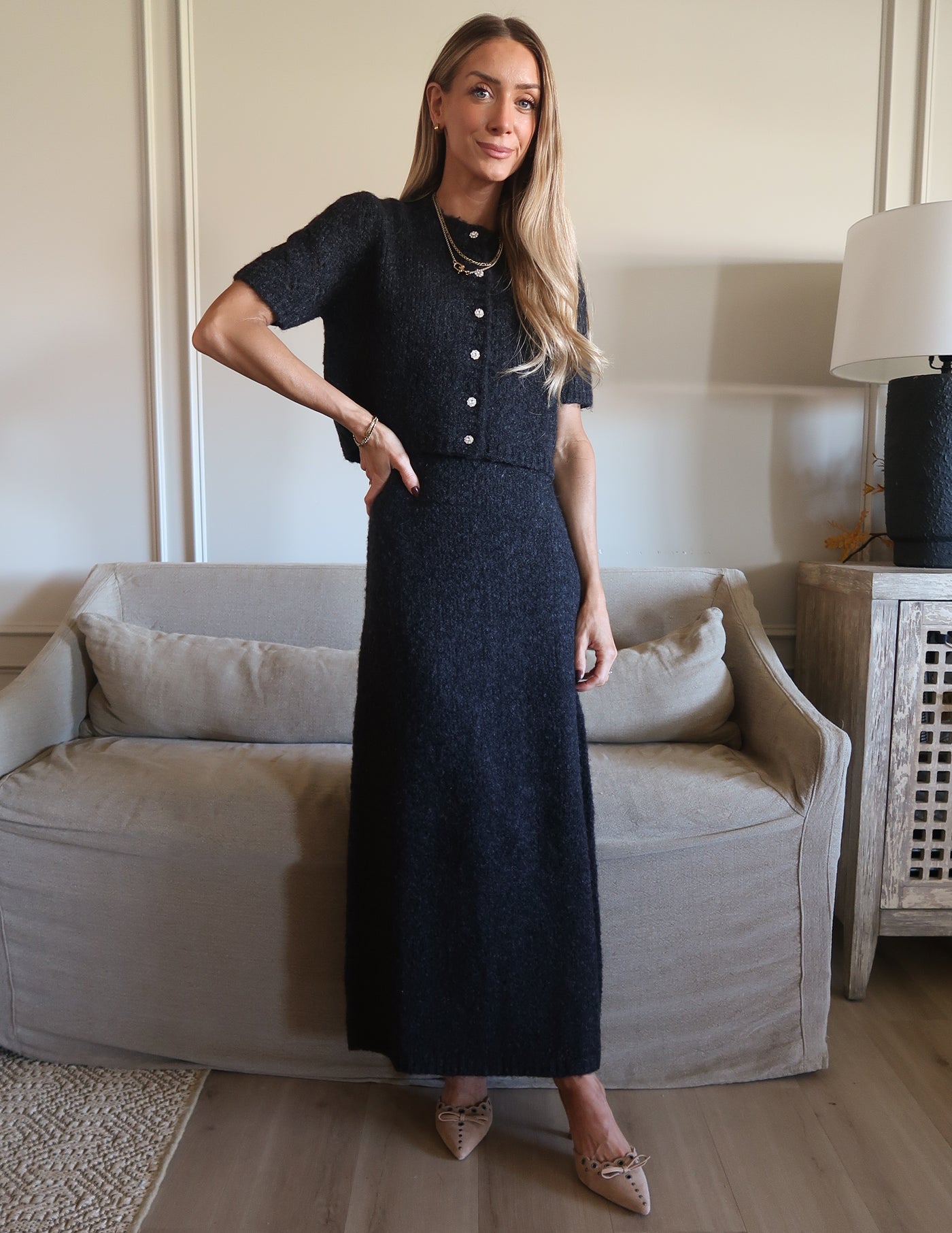 Midnight Knit Two Piece Set