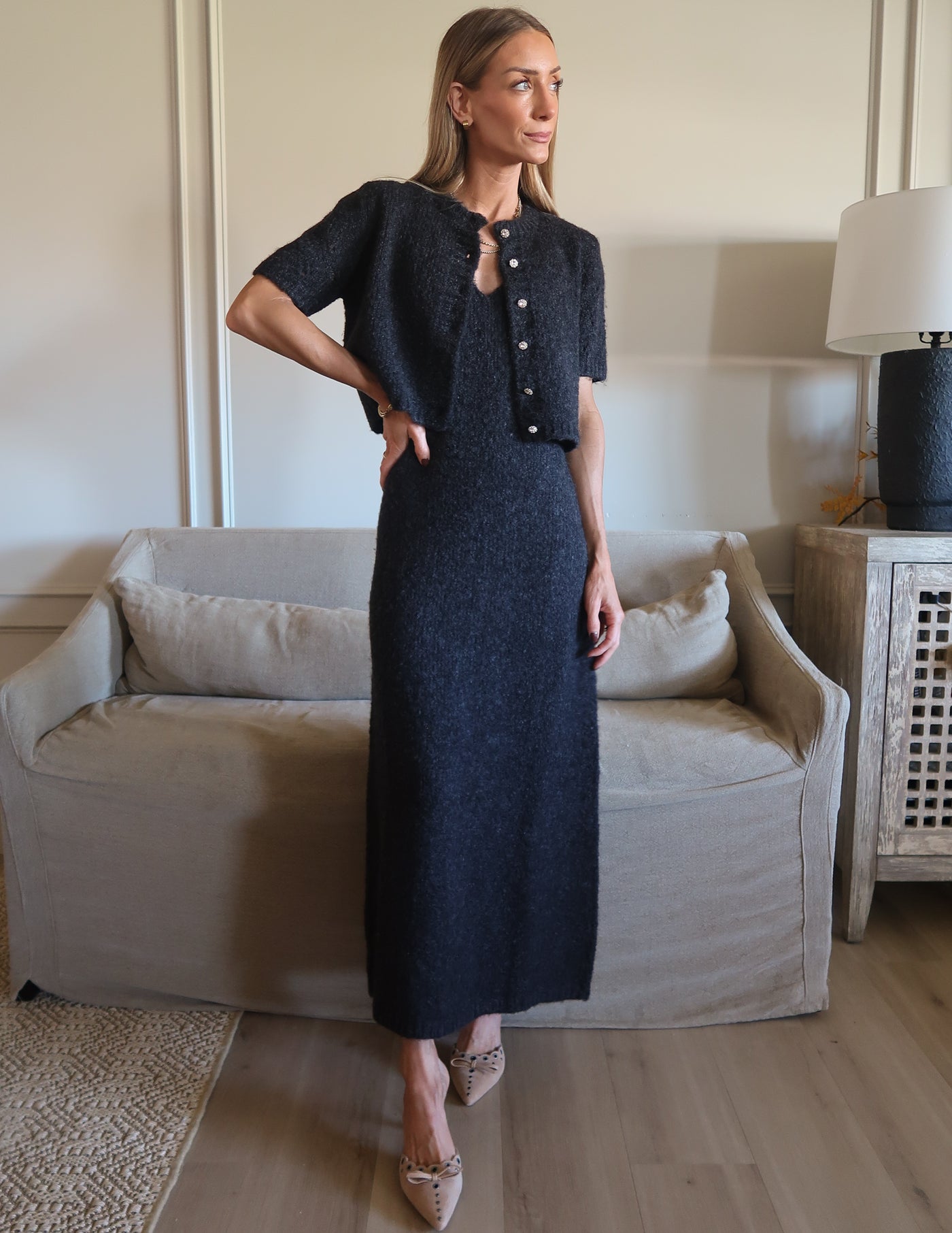 Midnight Knit Two Piece Set