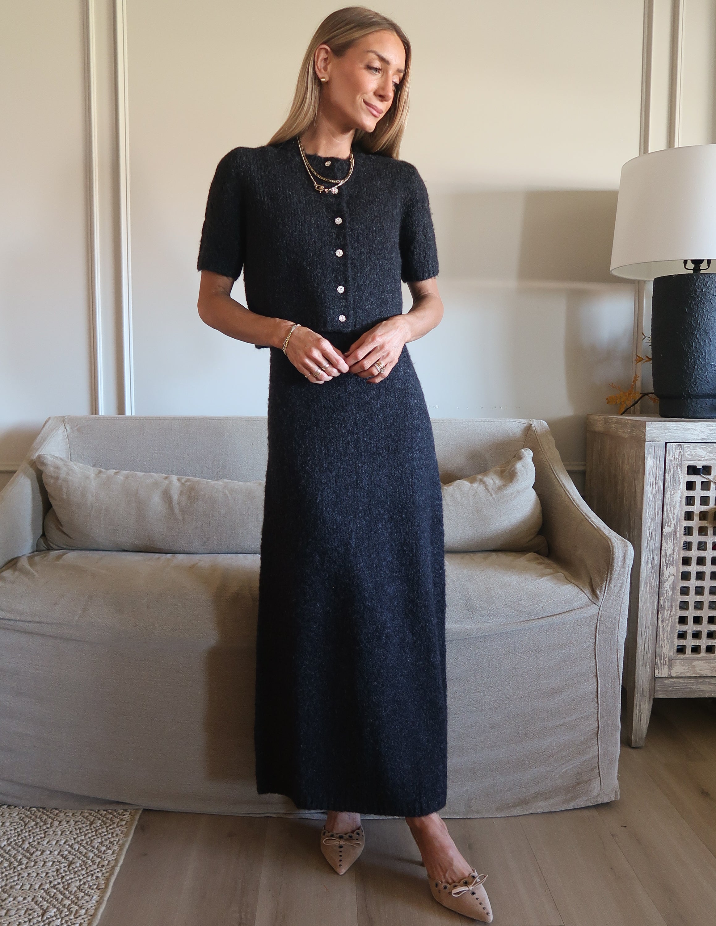 Midnight Knit Two Piece Set