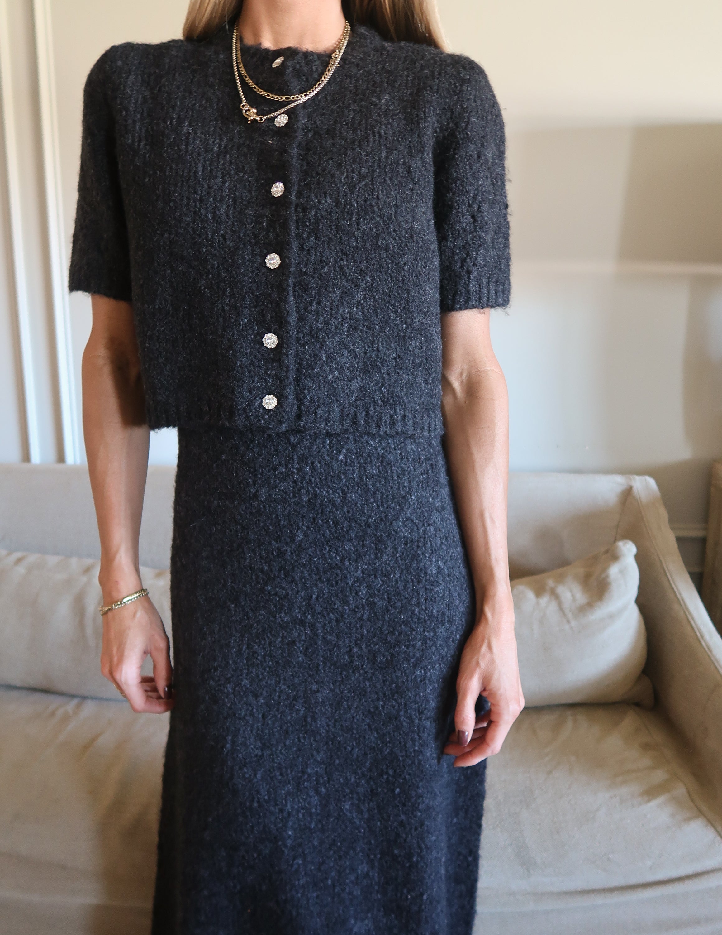 Midnight Knit Two Piece Set