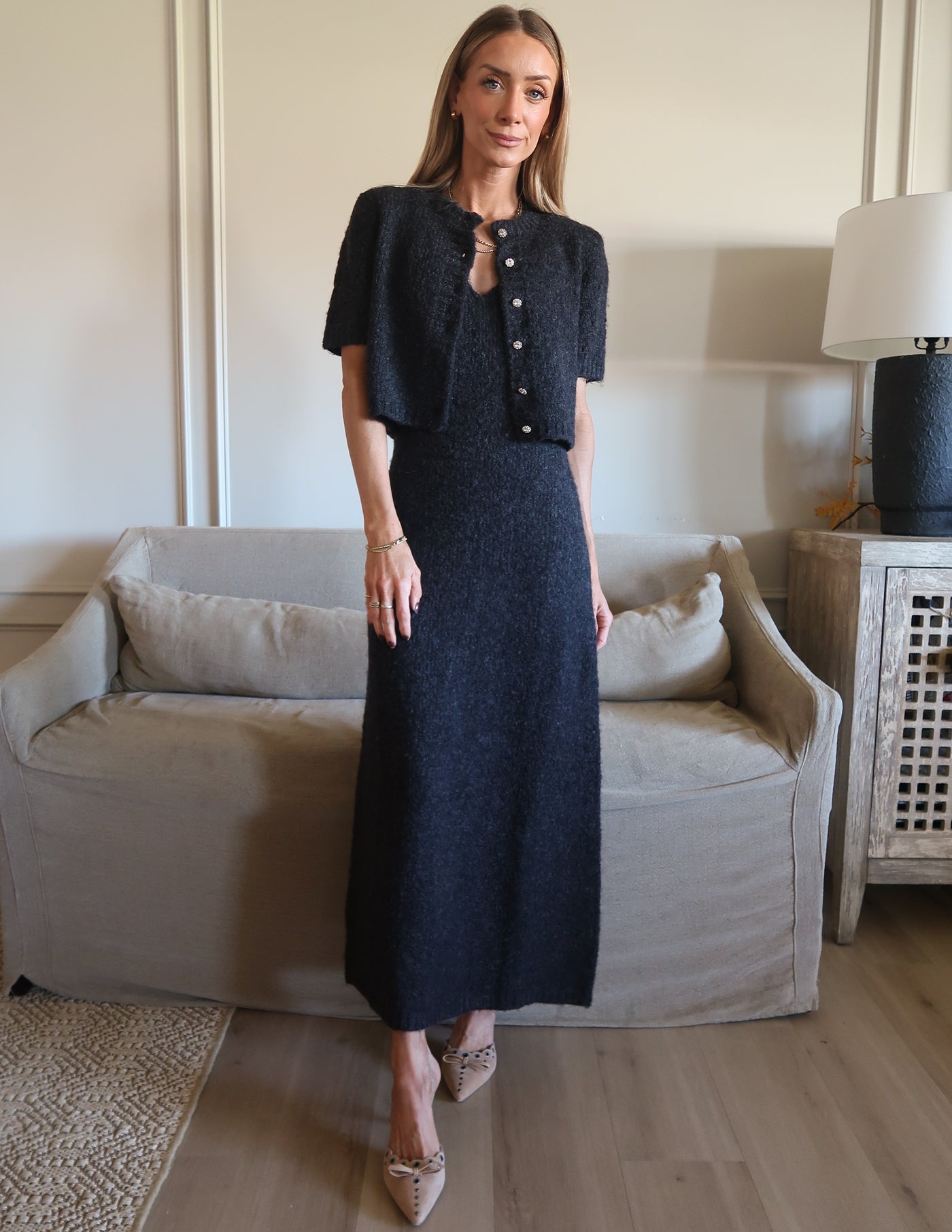 Midnight Knit Two Piece Set