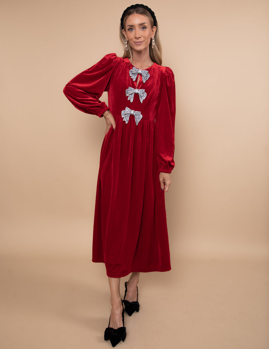 Jena Velvet Midi Dress