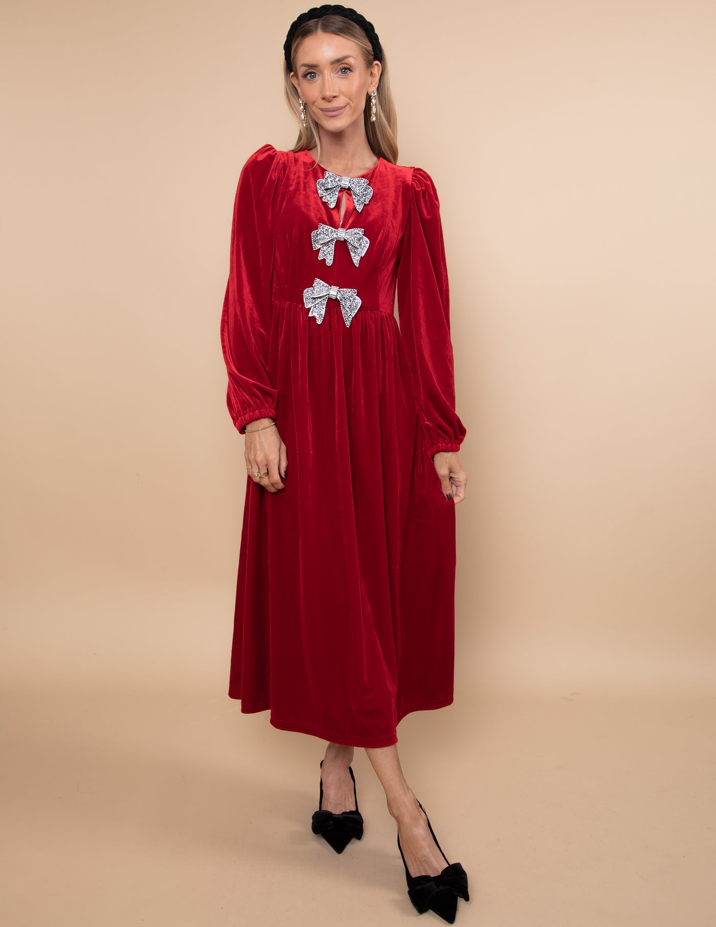 Jena Velvet Midi Dress