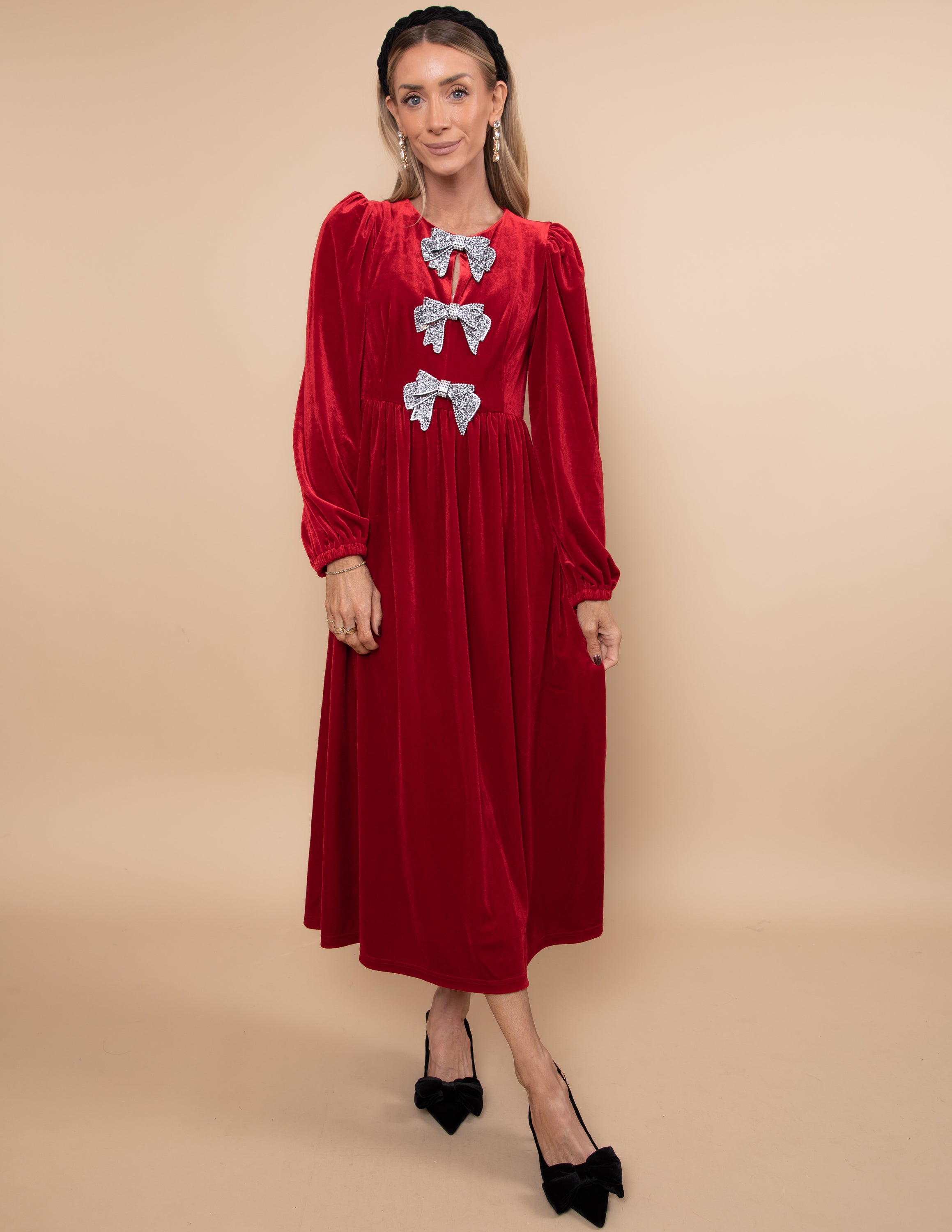 Jena Velvet Midi Dress