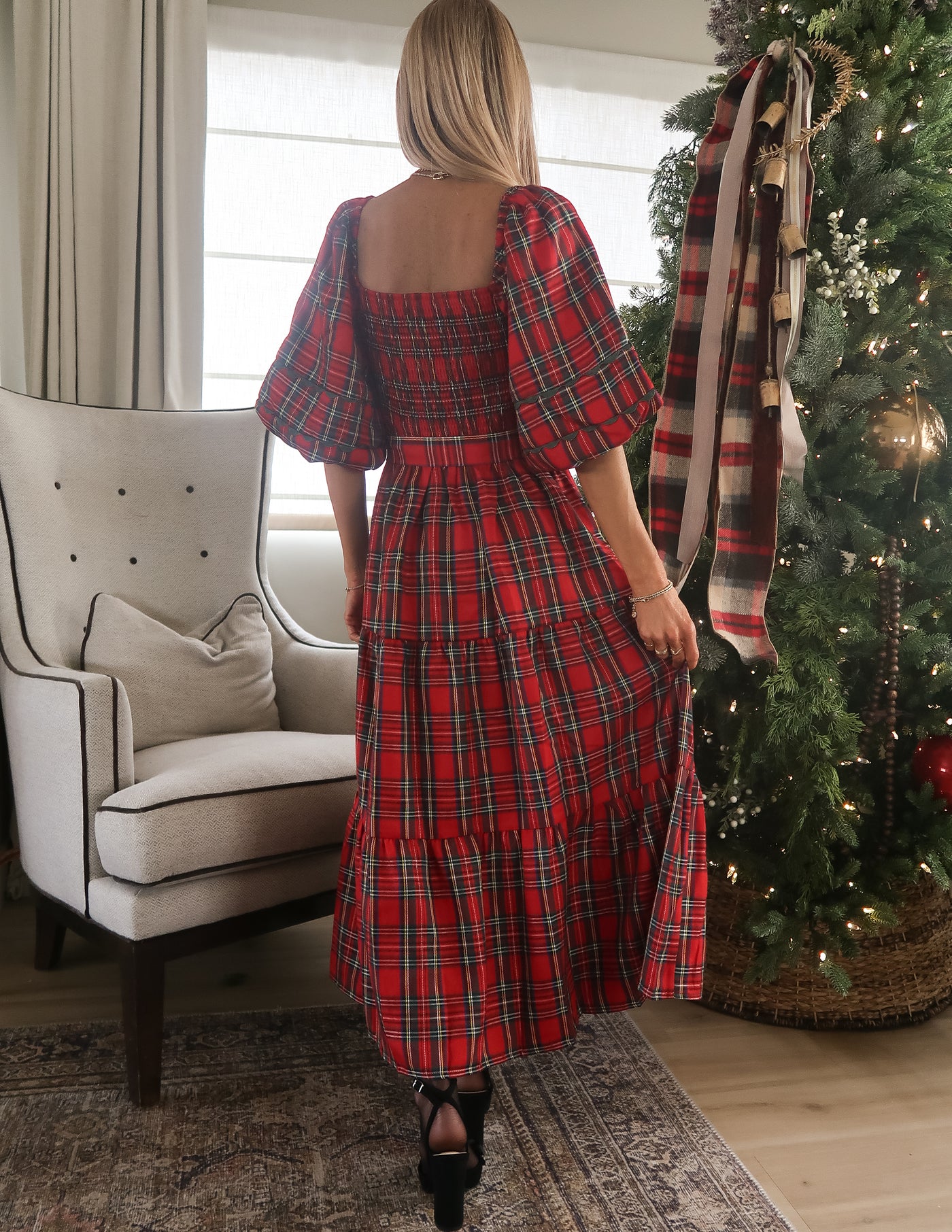 Mistletoe Plaid Dress