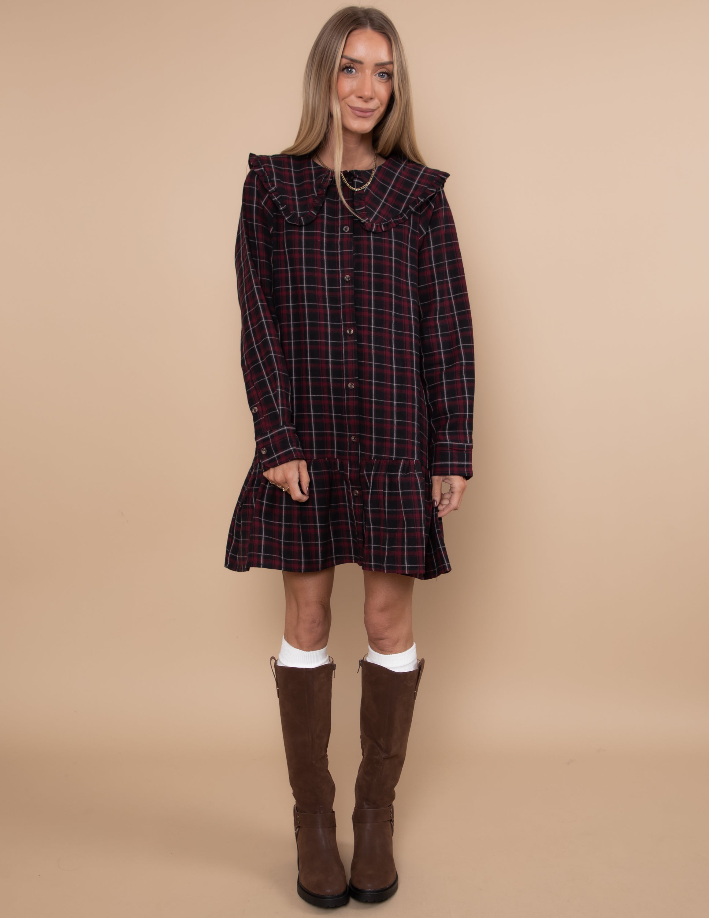 London Prep Plaid Mini Dress · Shop Stevie