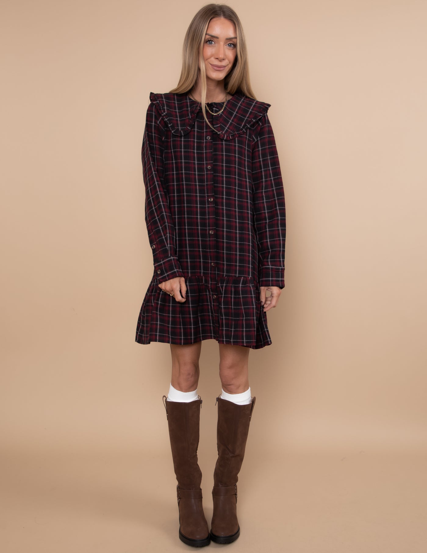 London Prep Plaid Mini Dress