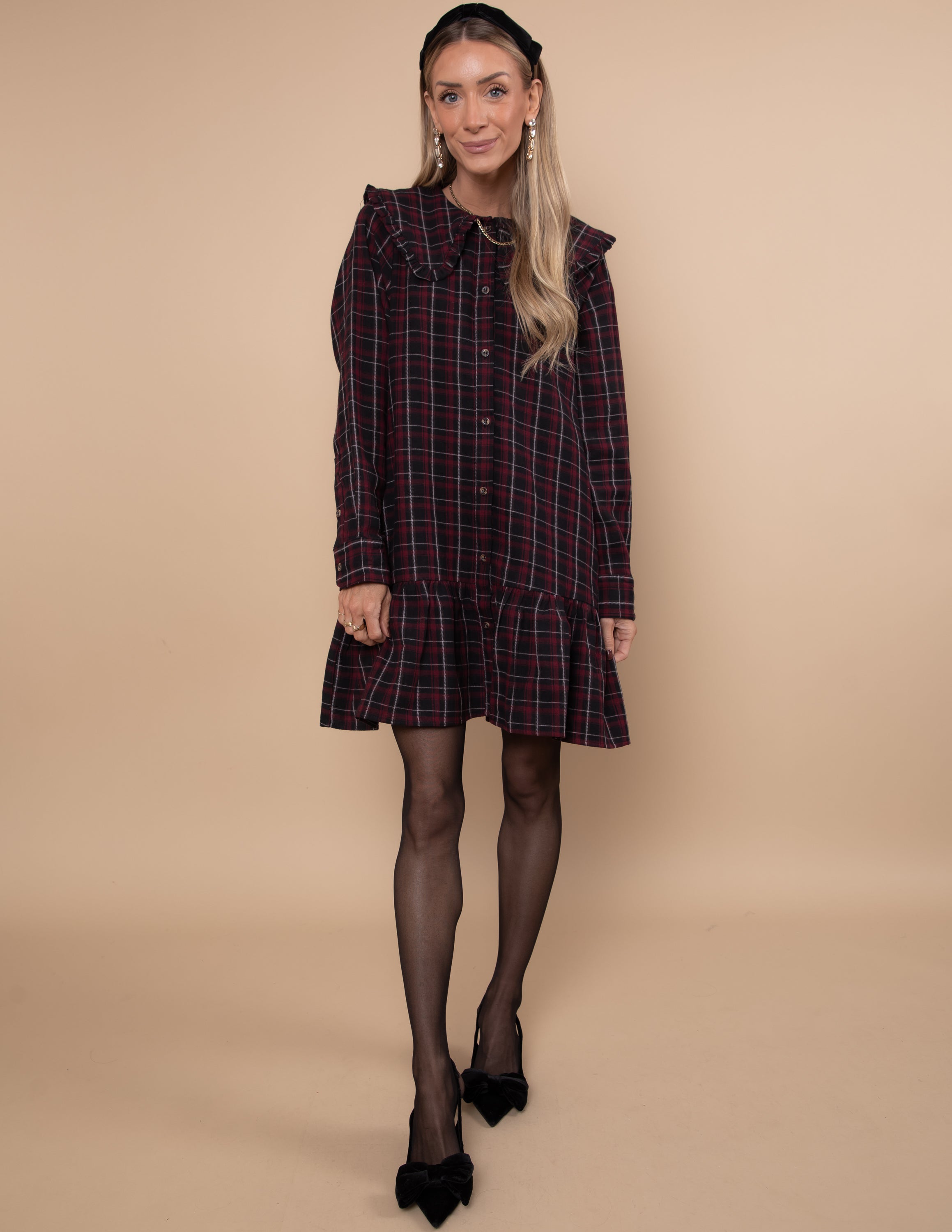 London Prep Plaid Mini Dress · Shop Stevie