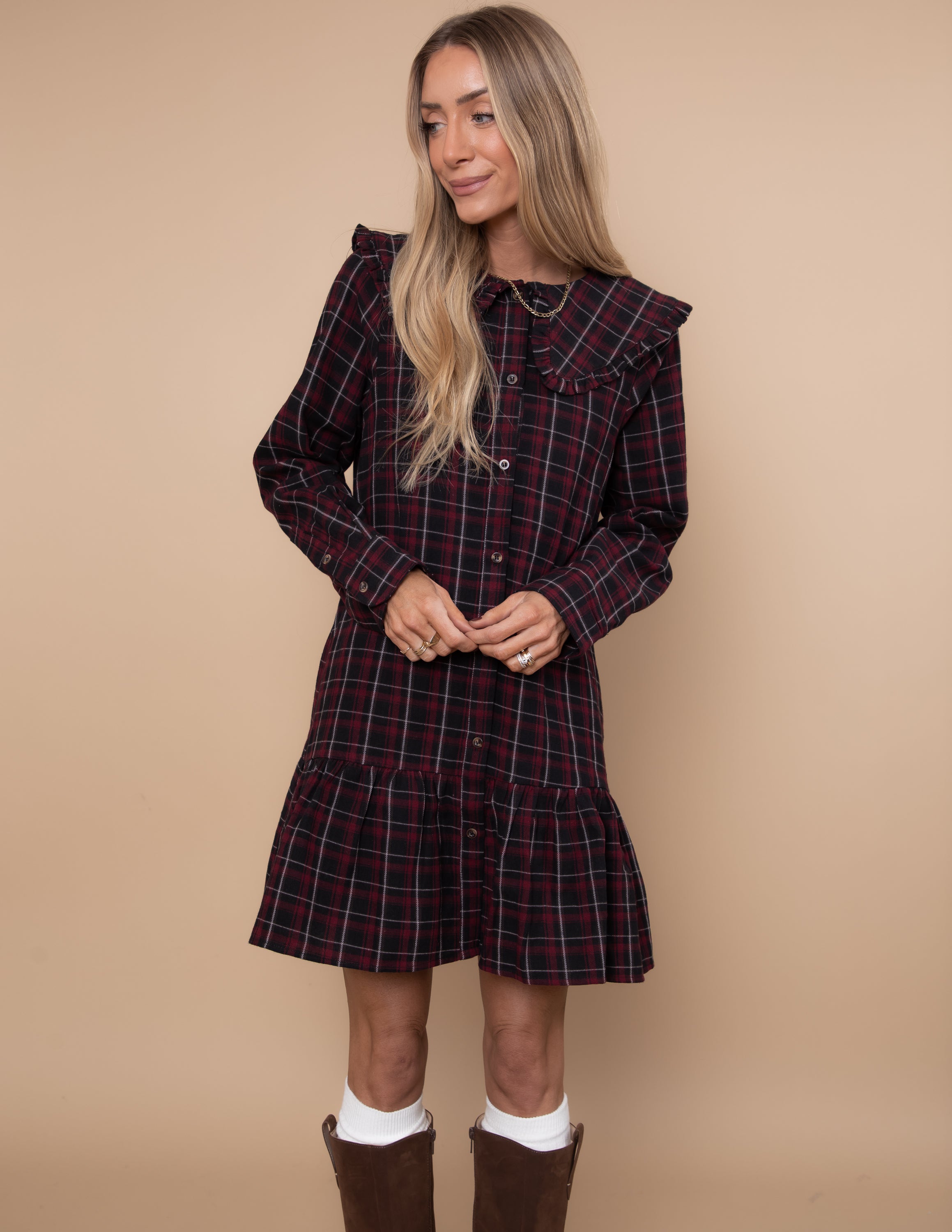 London Prep Plaid Mini Dress