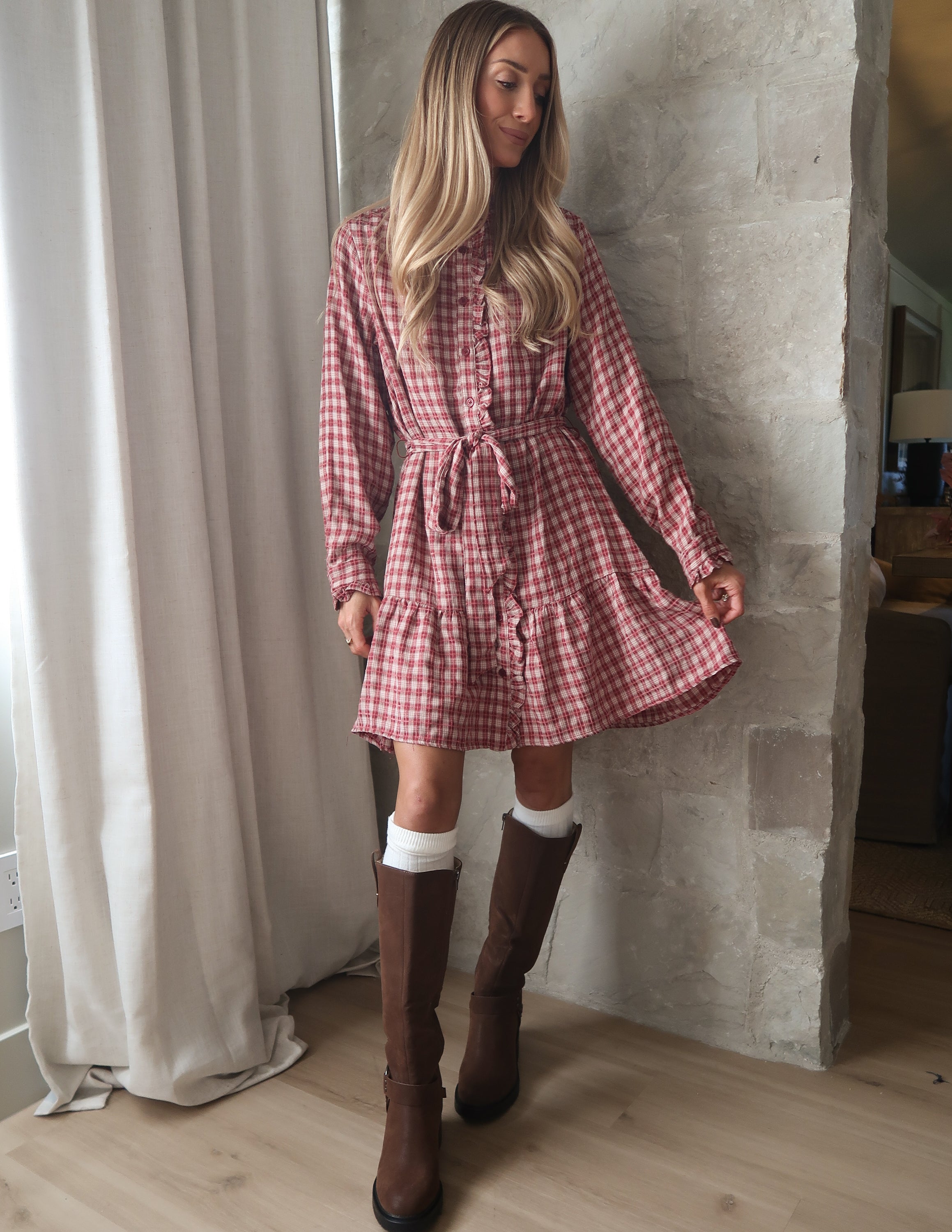 Elodie Gingham Dress