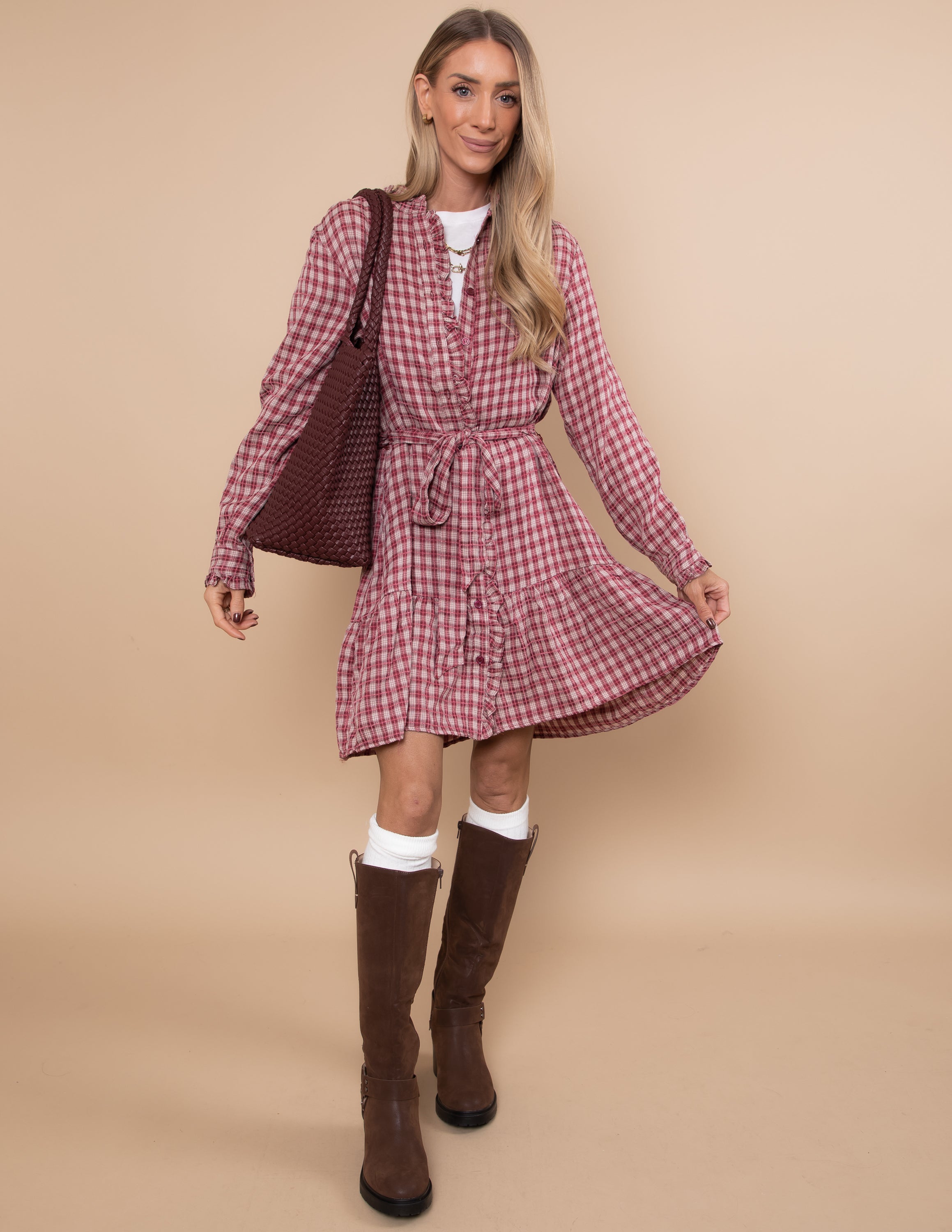 Elodie Gingham Dress