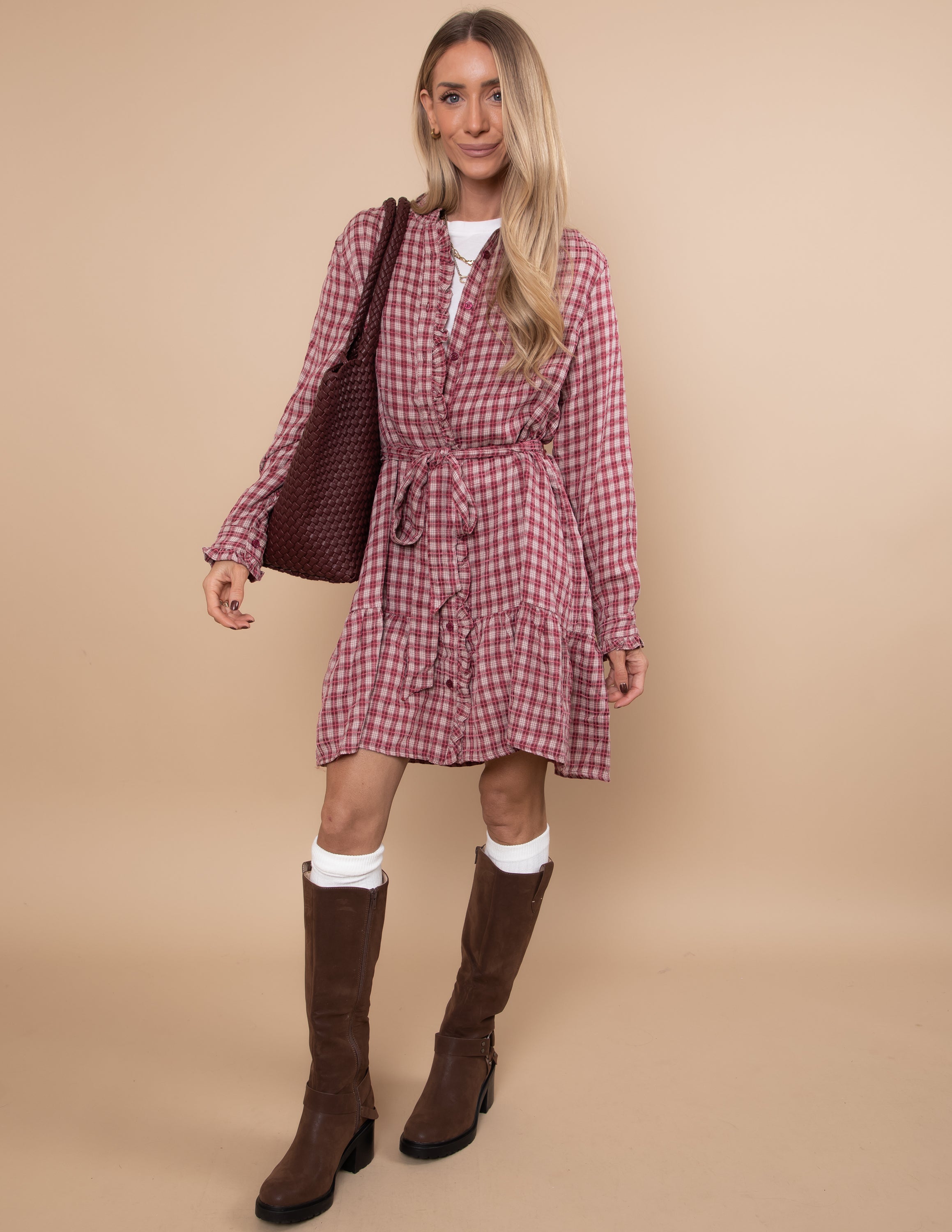 Elodie Gingham Dress