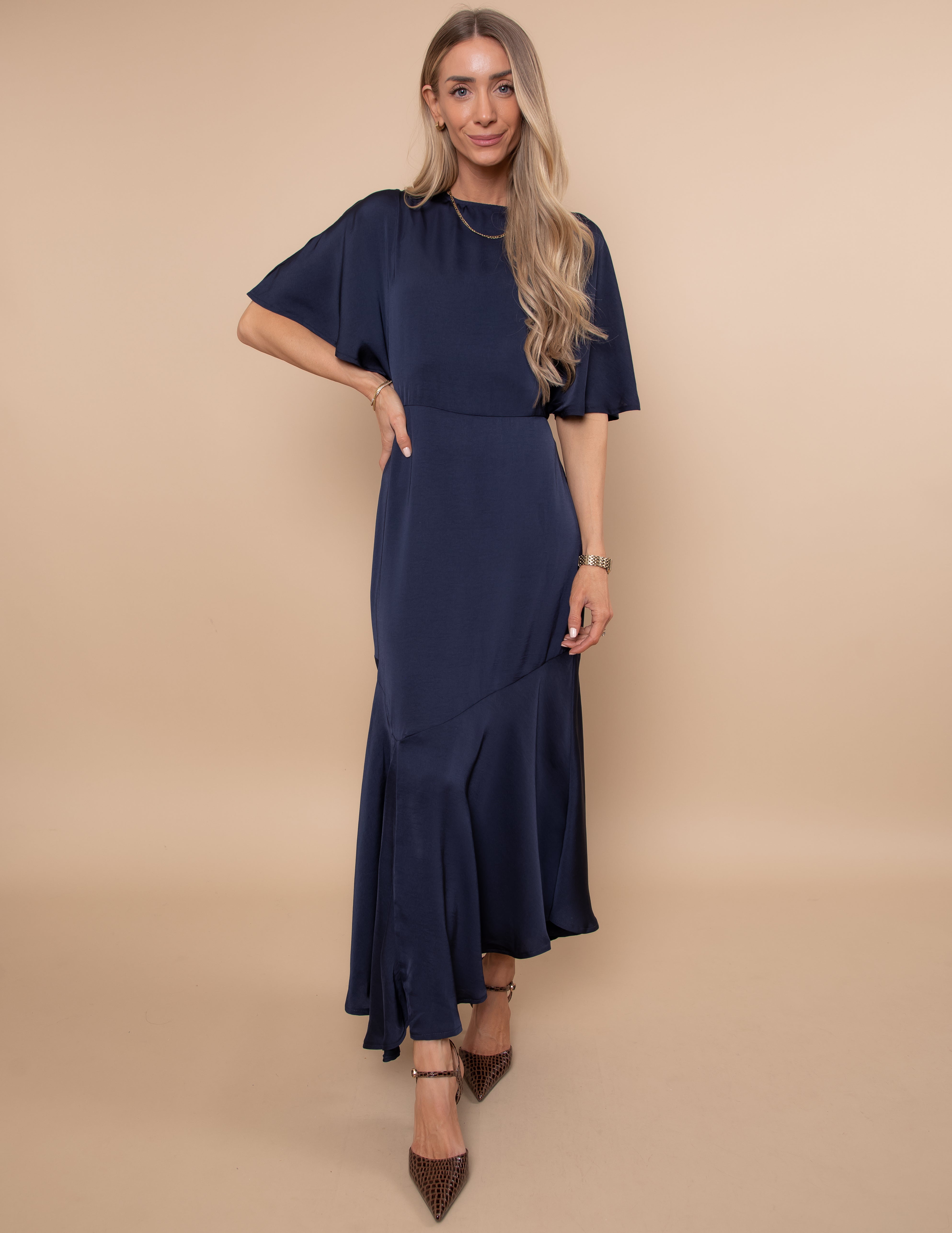 Genevieve Flutter Sleeve Dress Shop Stevie Genevieve Flutter Sleeve Dress Shop Stevie