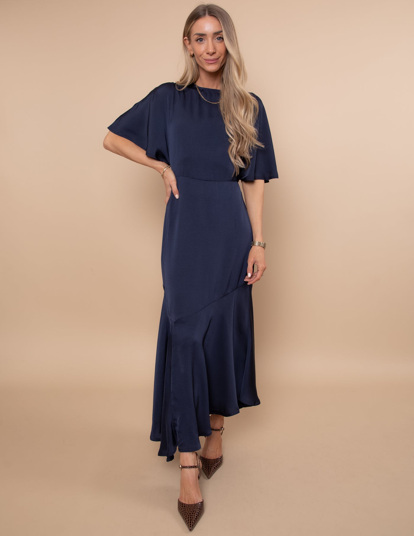 Genevieve Flutter Sleeve Dress Pre-Order
