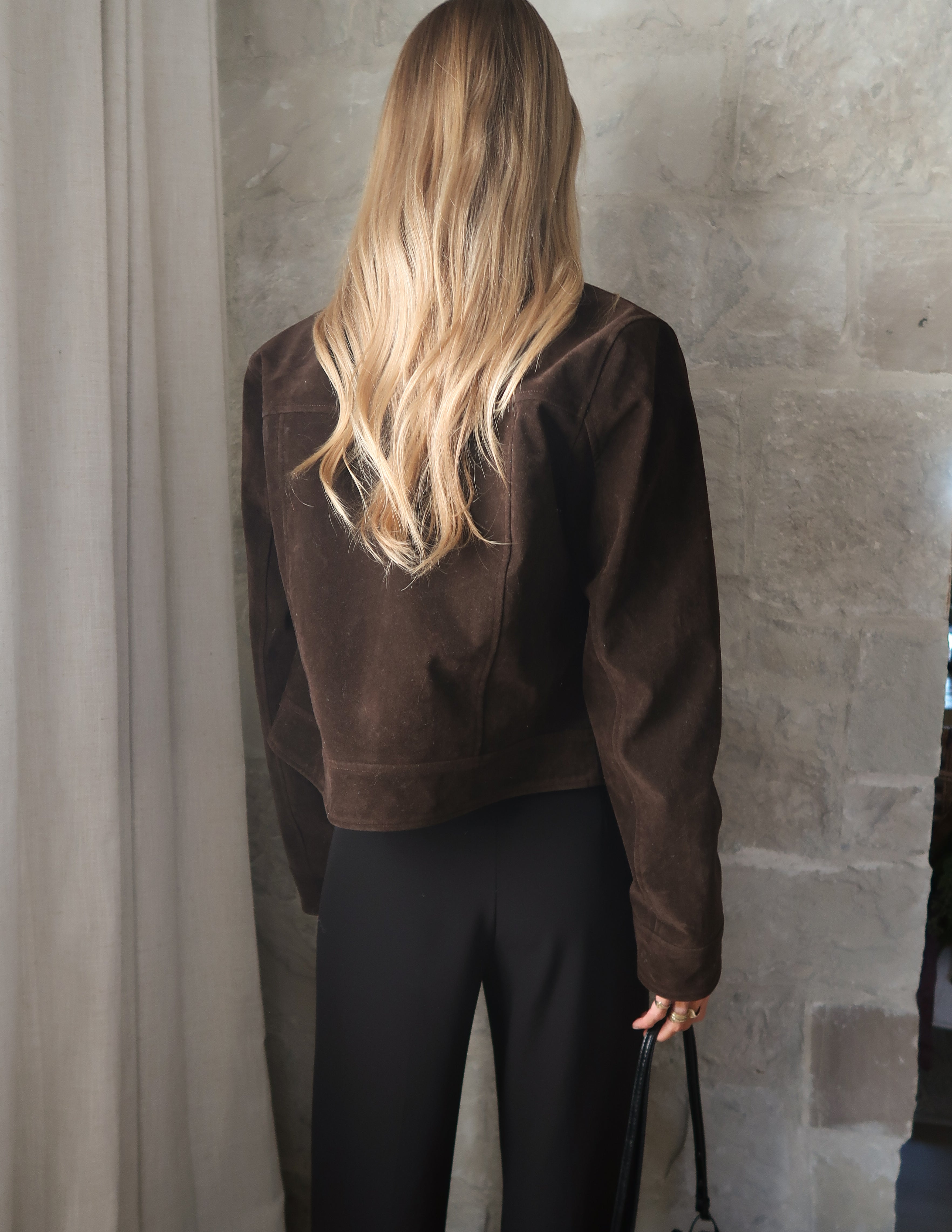 Soft Suede Moto Jacket