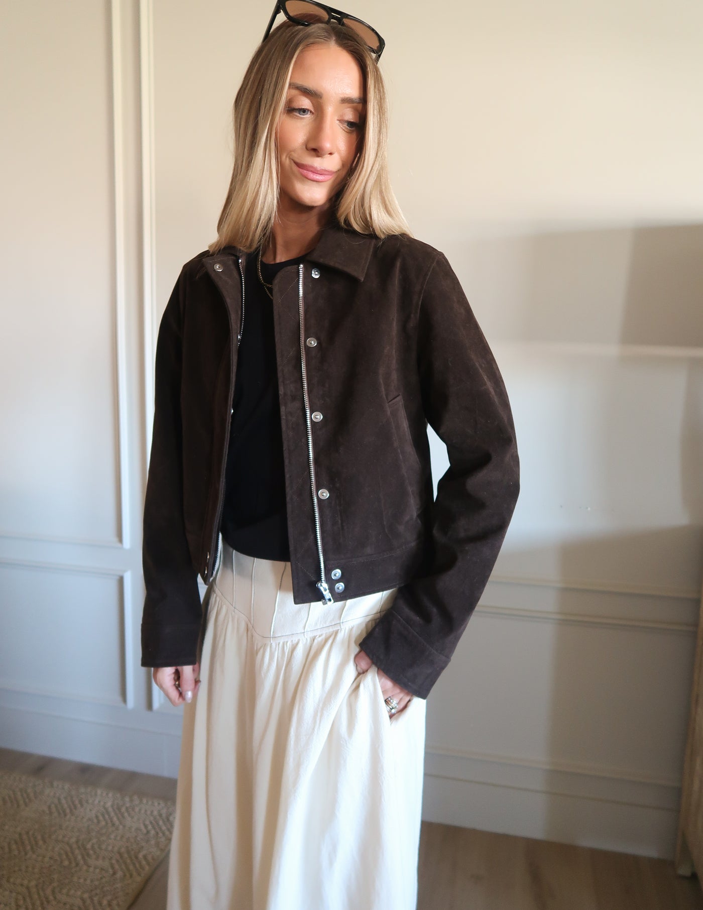 Soft Suede Moto Jacket