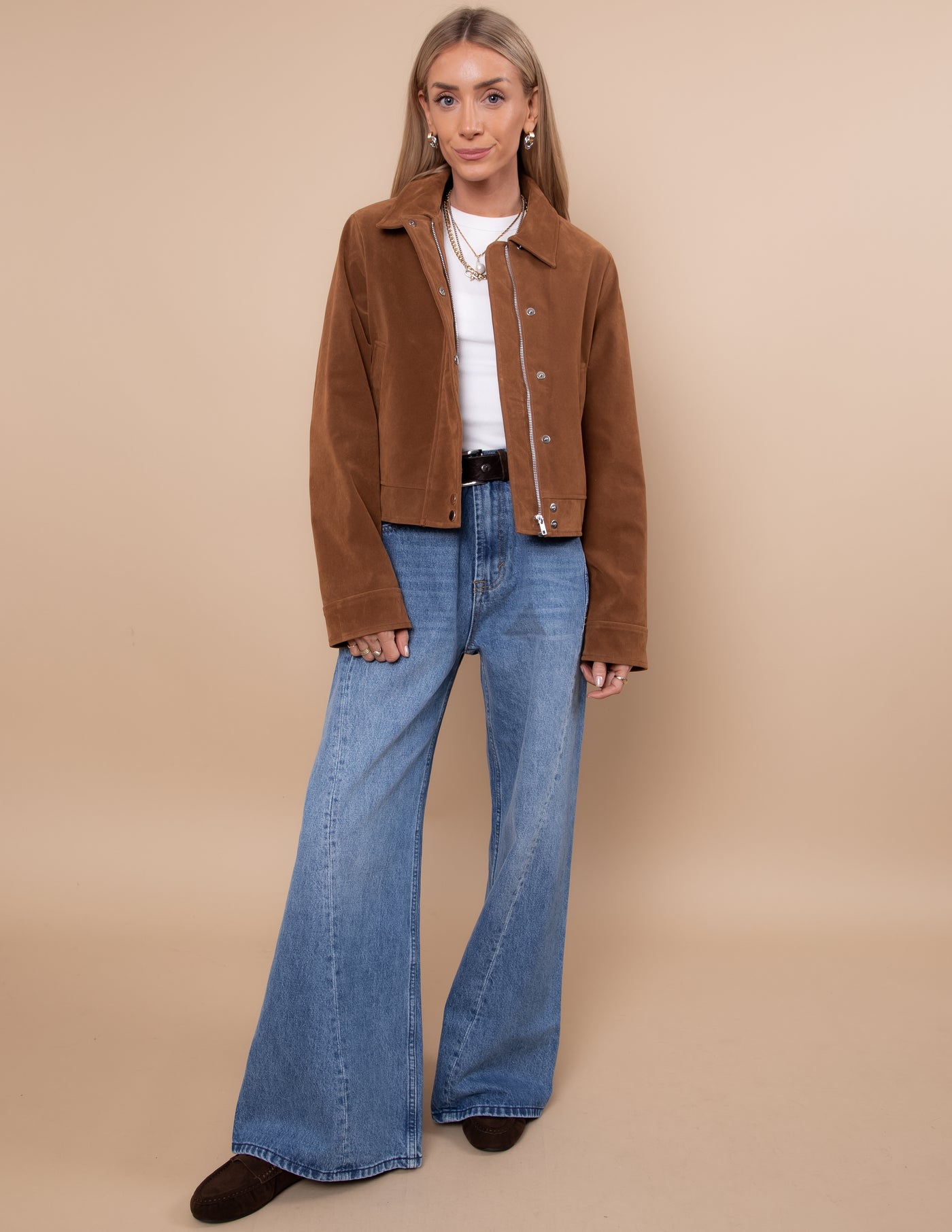 Soft Suede Moto Jacket