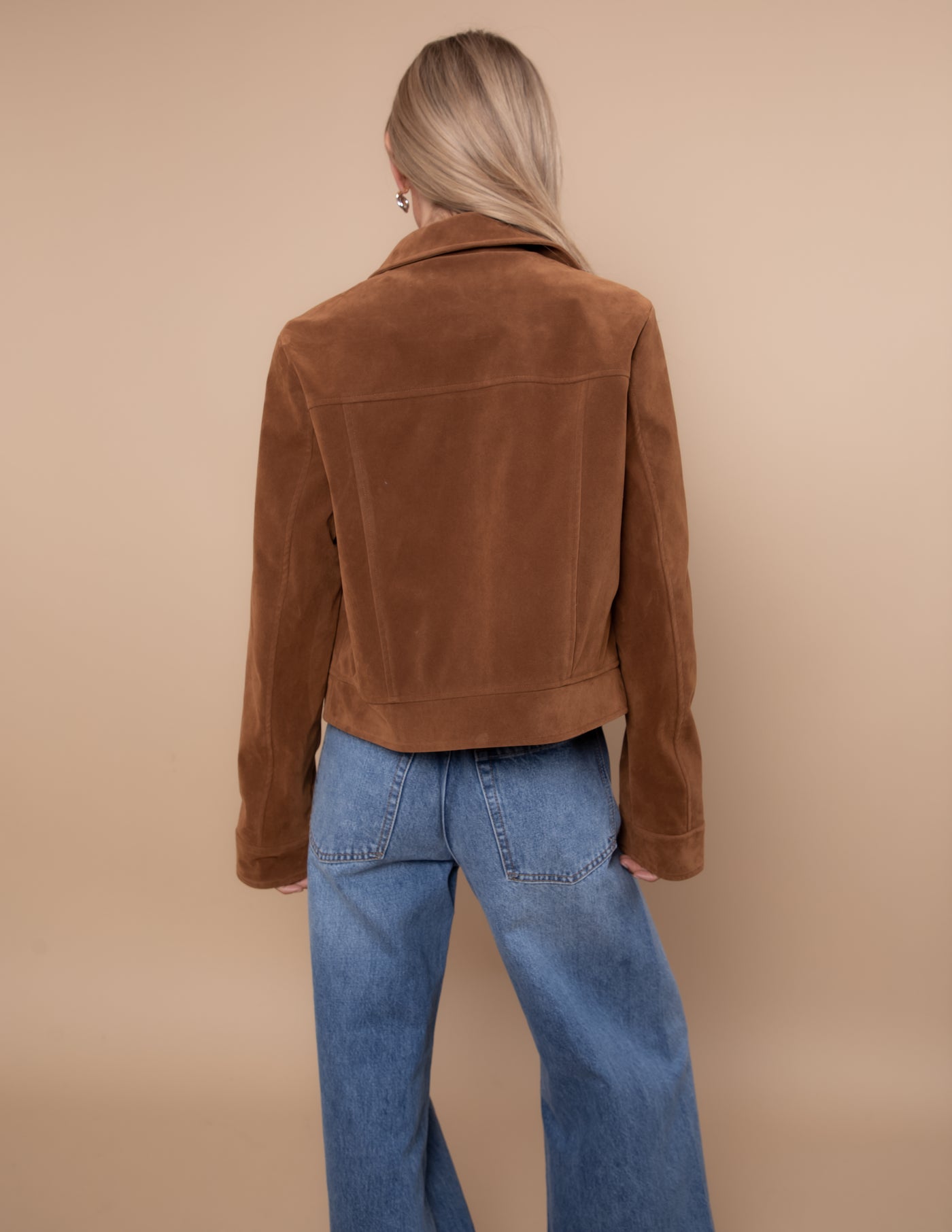 Soft Suede Moto Jacket