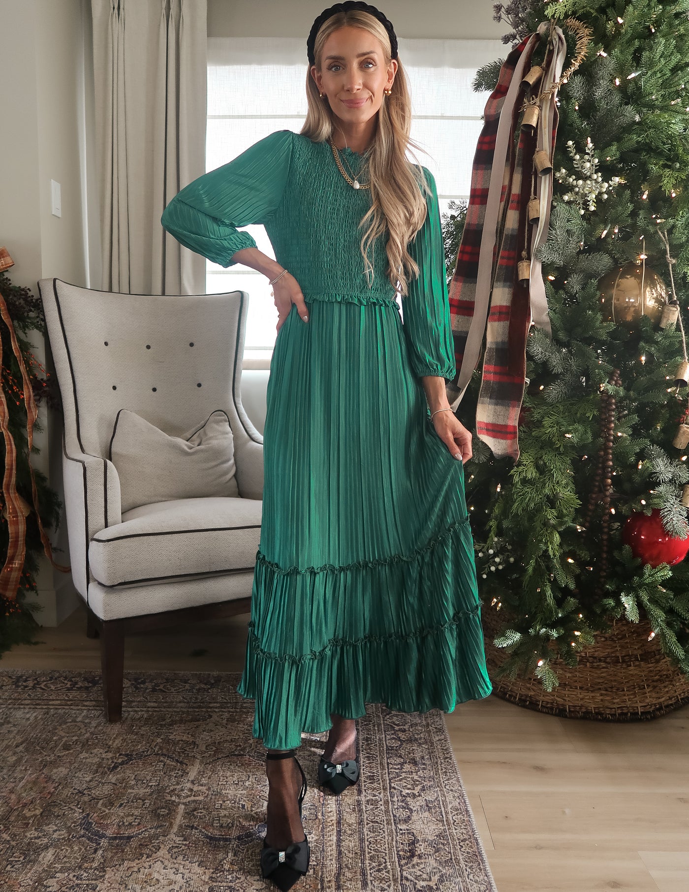 Holly Pleated Dress