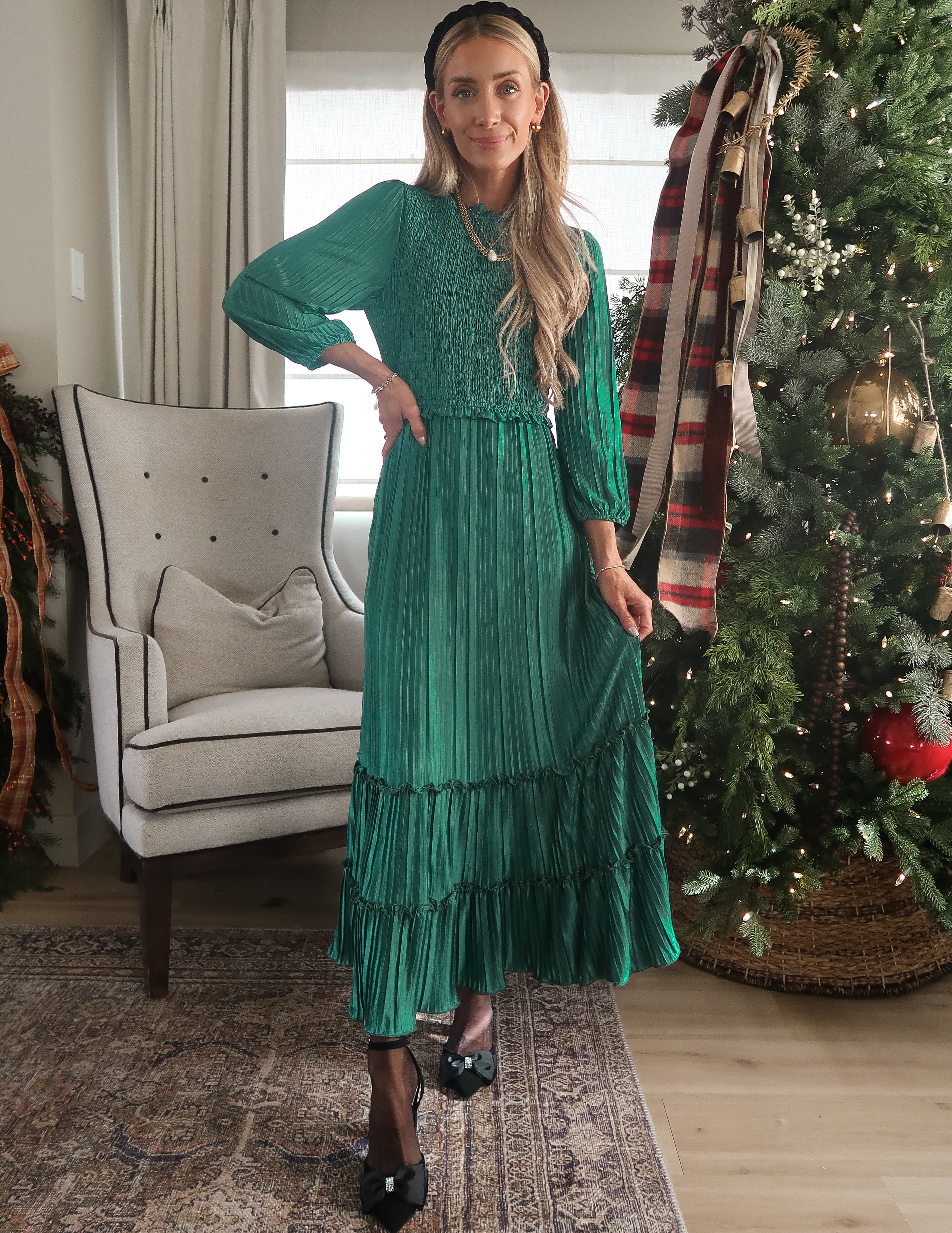 Holly Pleated Dress
