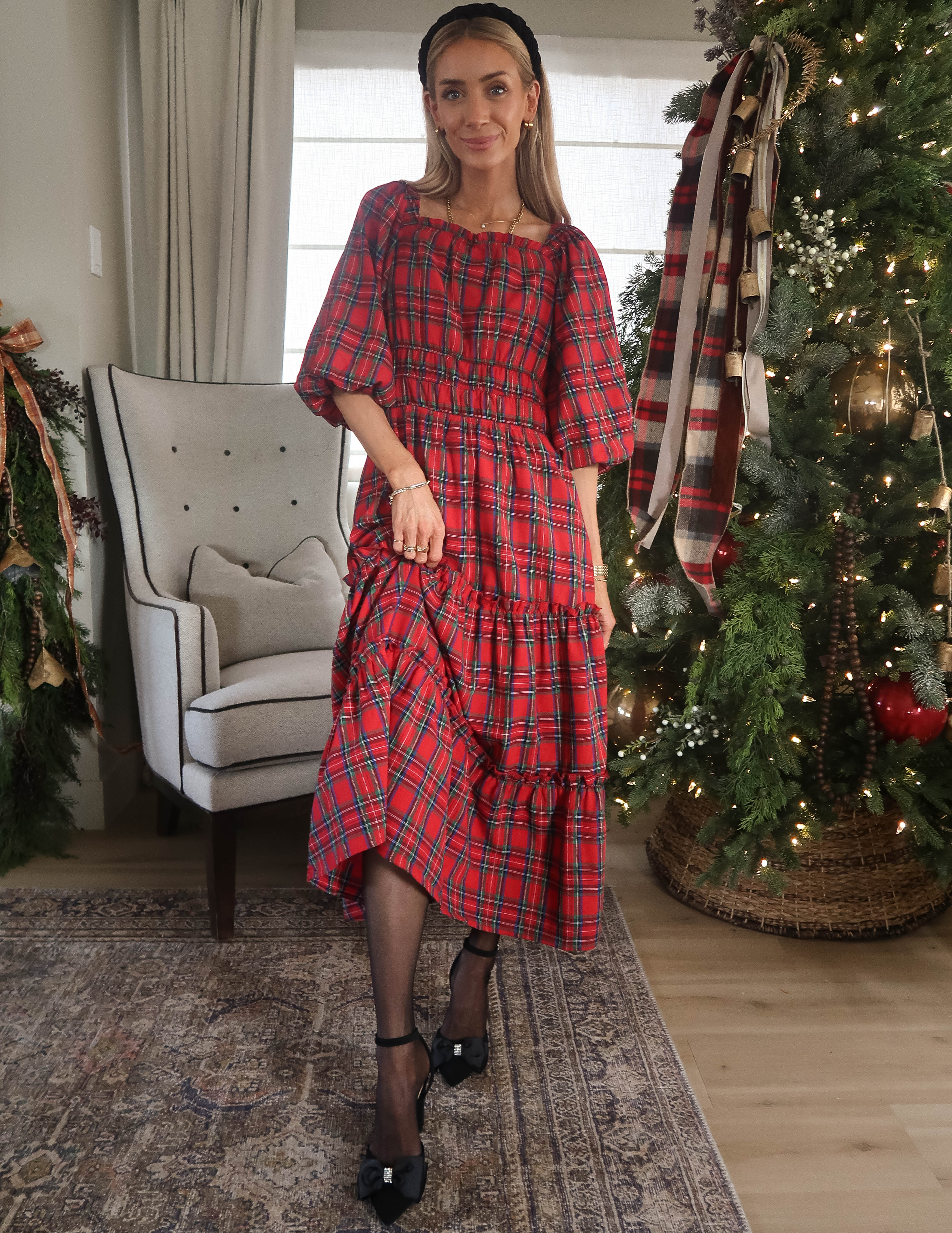 Highland Harvest Plaid Dress