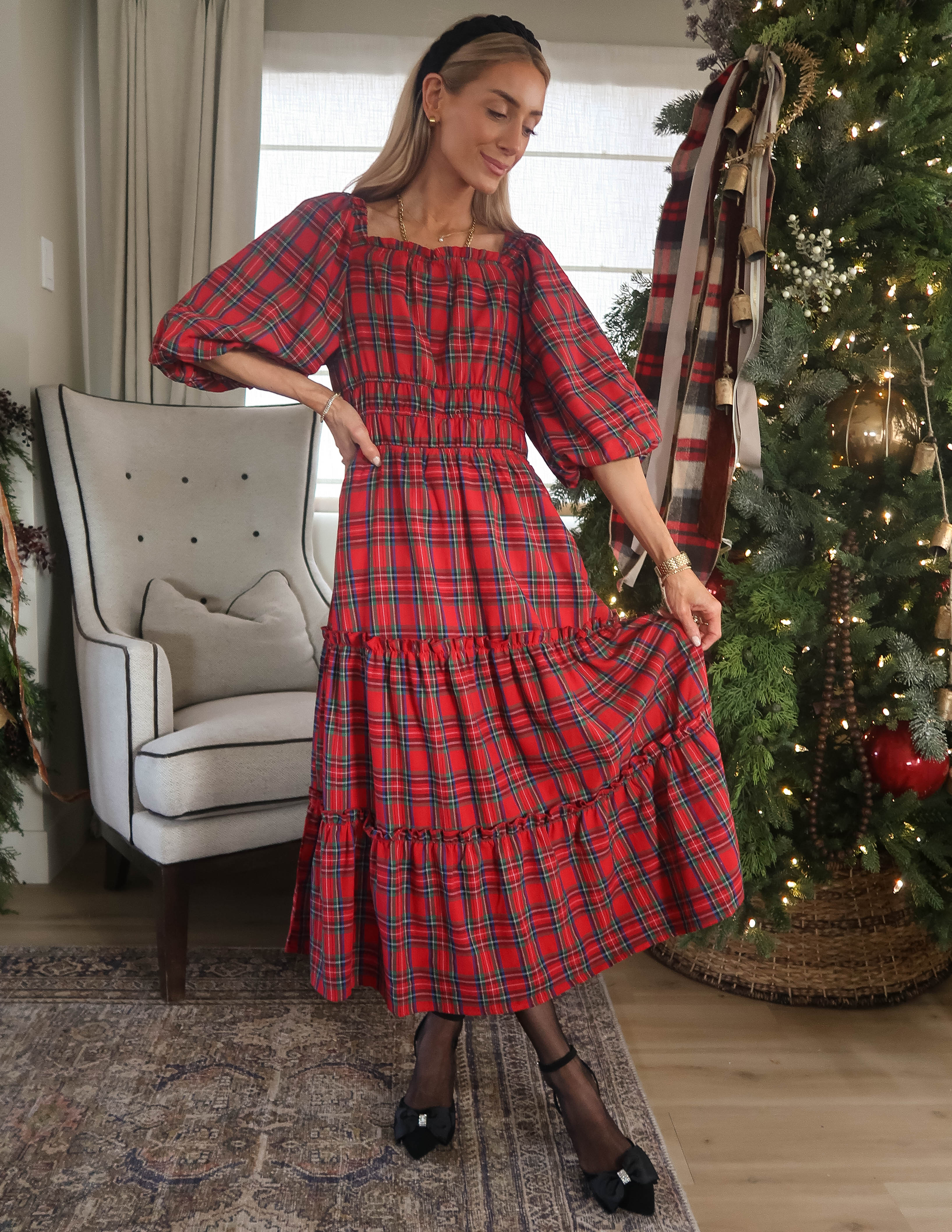 Highland Harvest Plaid Dress