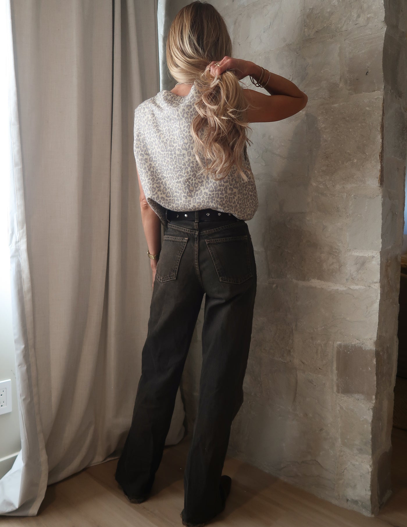 Leopard Luxe Button Up