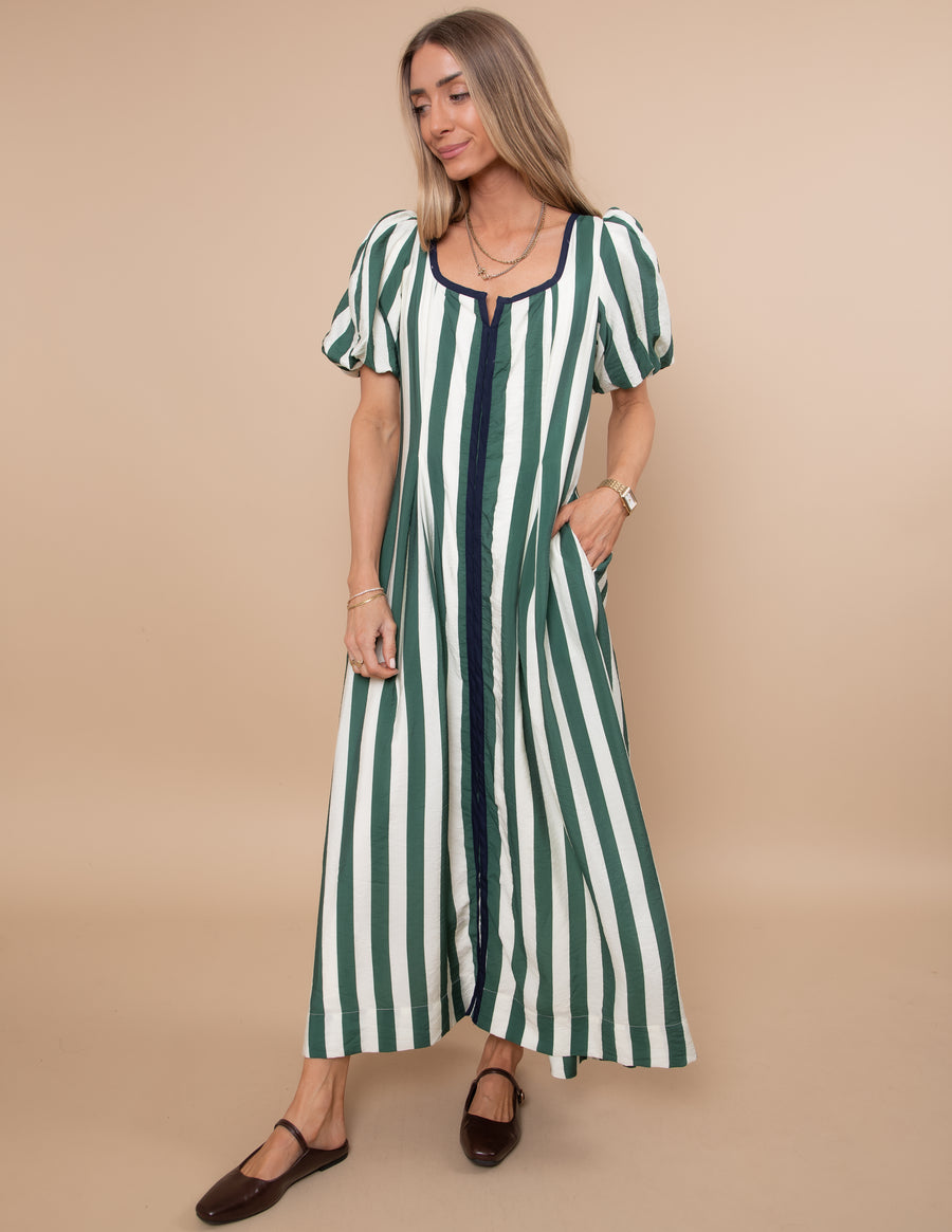Uptown Lines Midi Dress