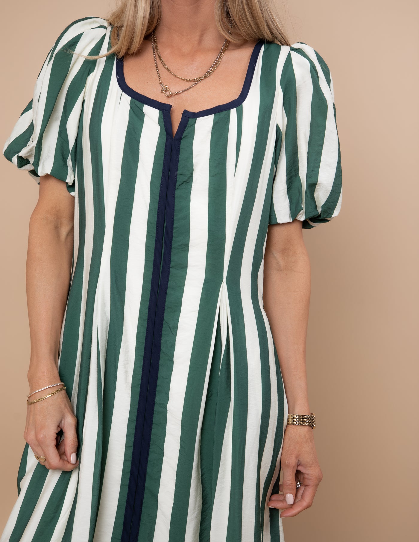 Uptown Lines Midi Dress