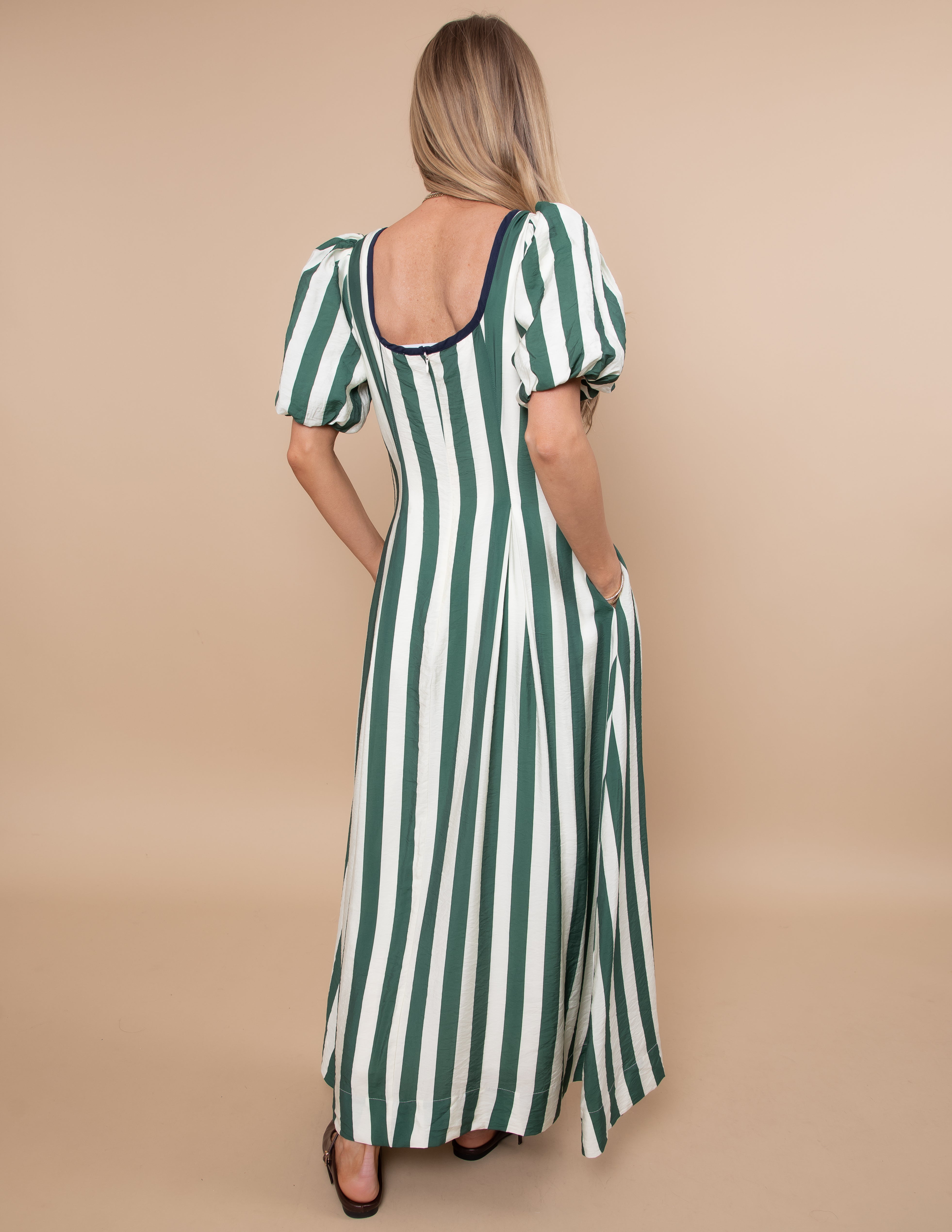 Uptown Lines Midi Dress