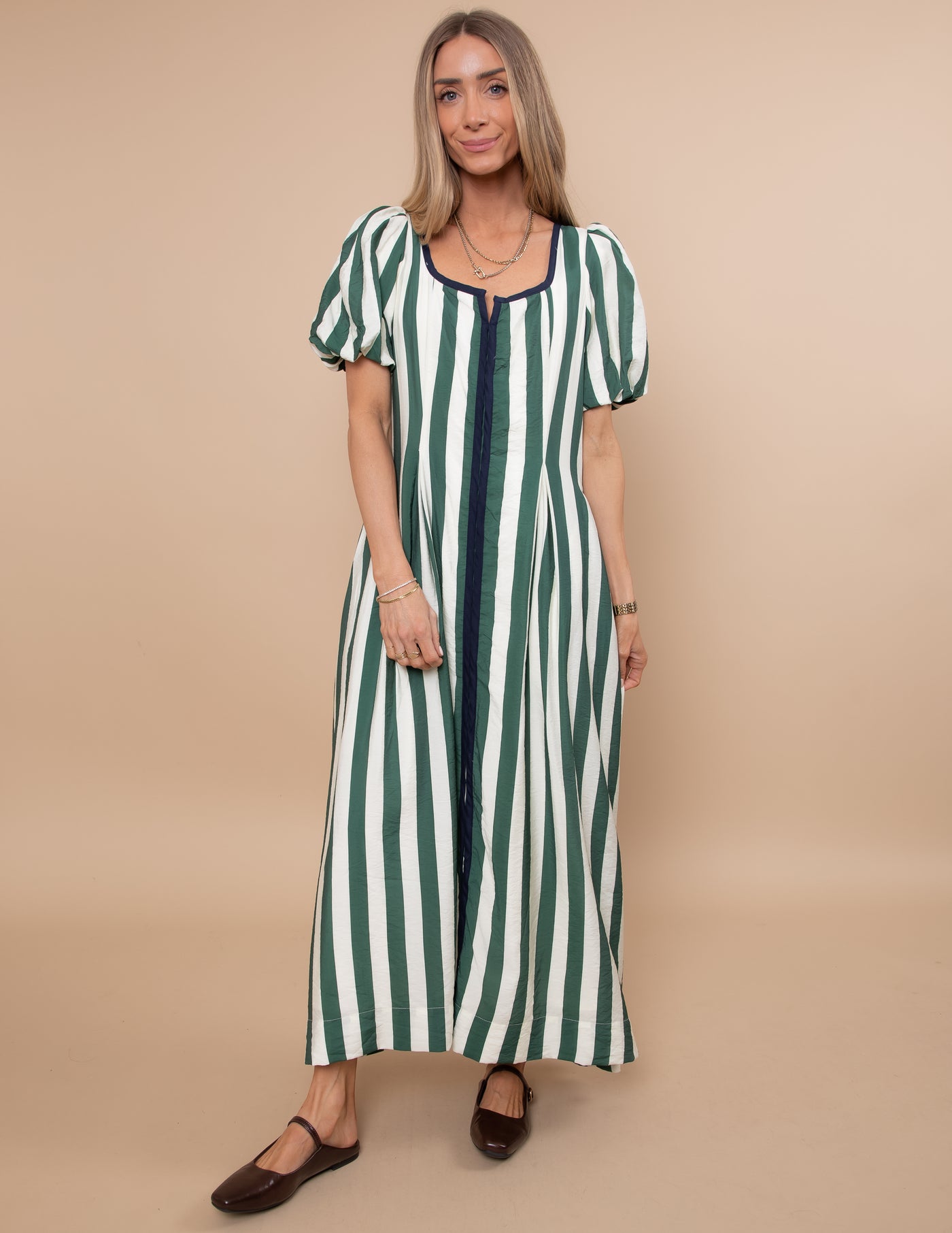 Uptown Lines Midi Dress
