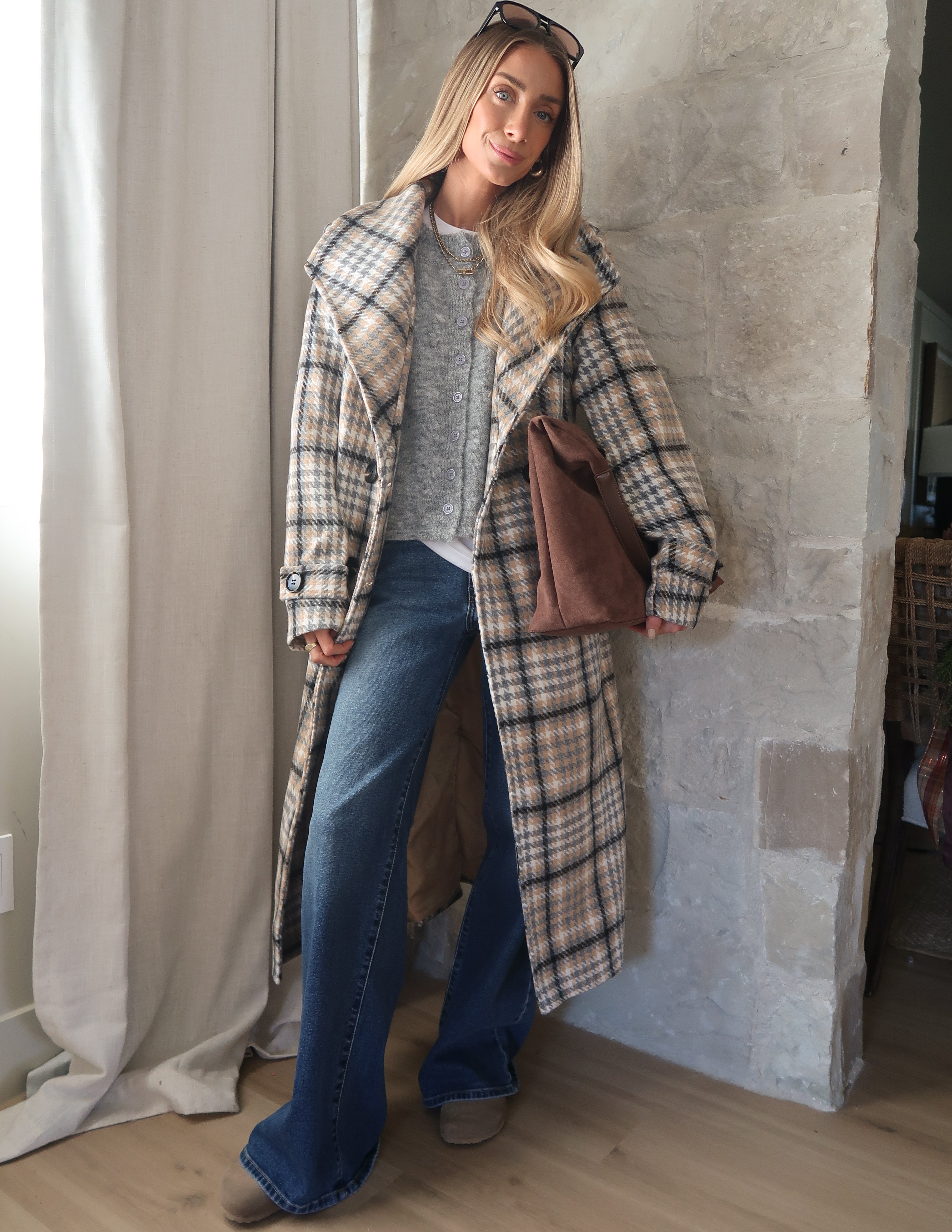 Windsor Check Overcoat