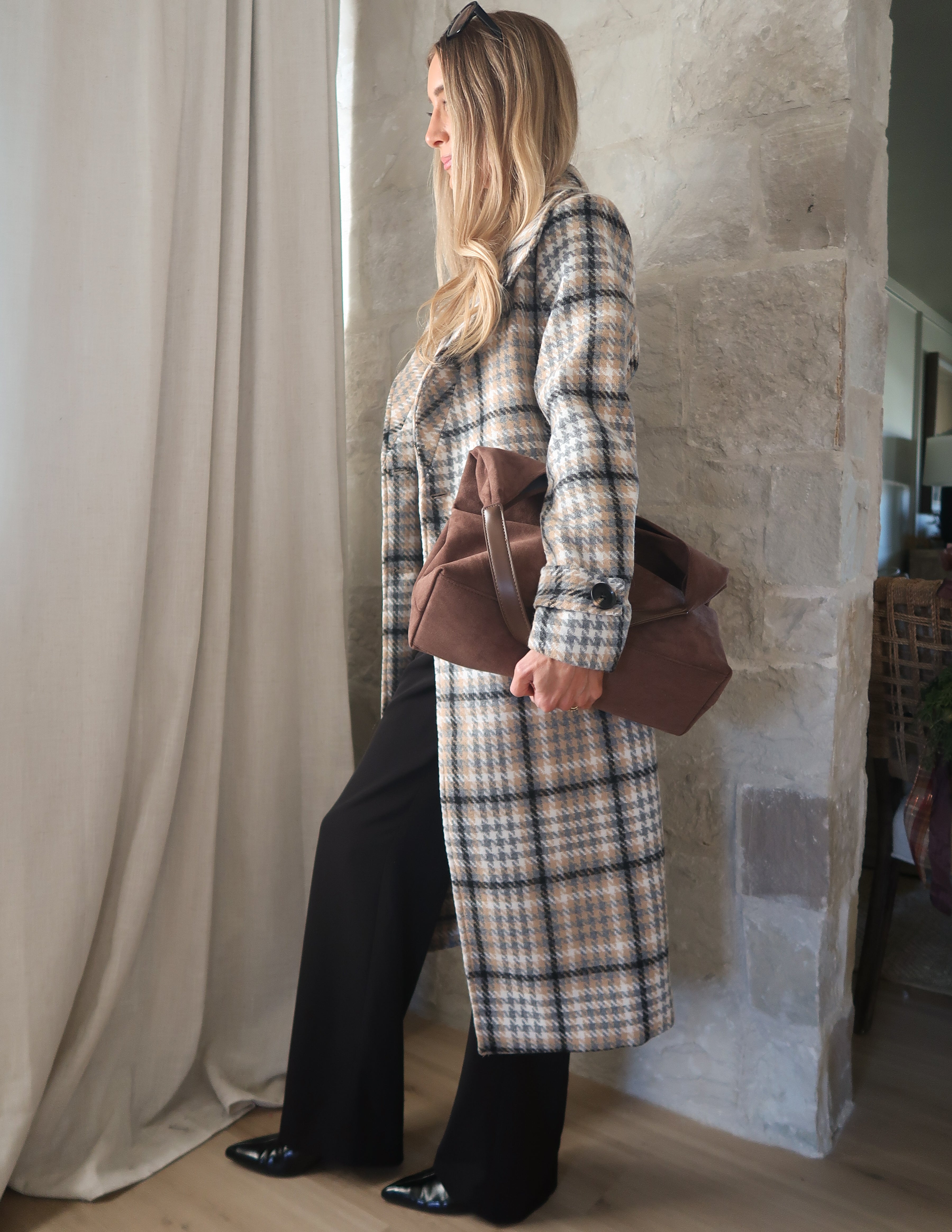 Windsor Check Overcoat