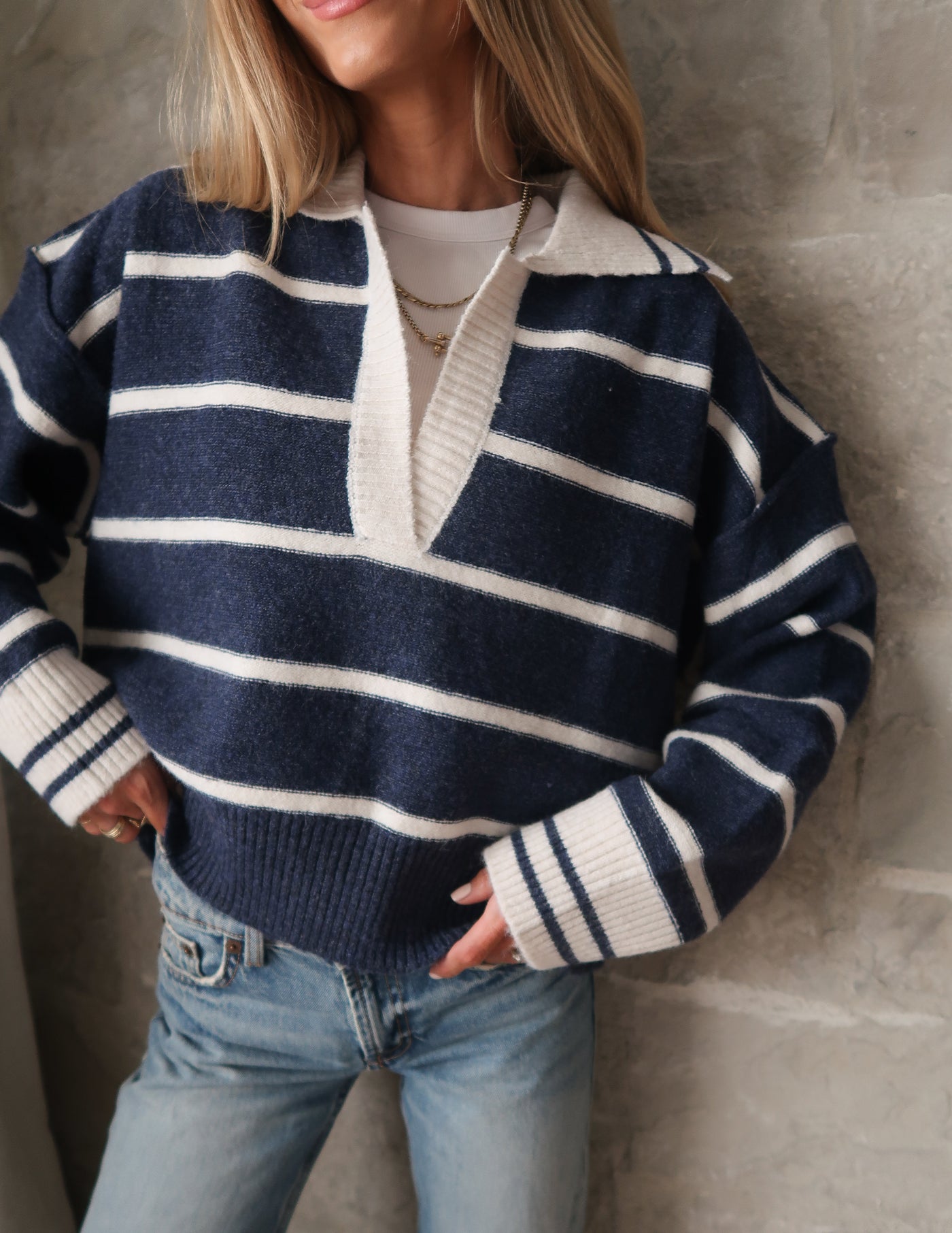 Marina Blue Soft Pullover