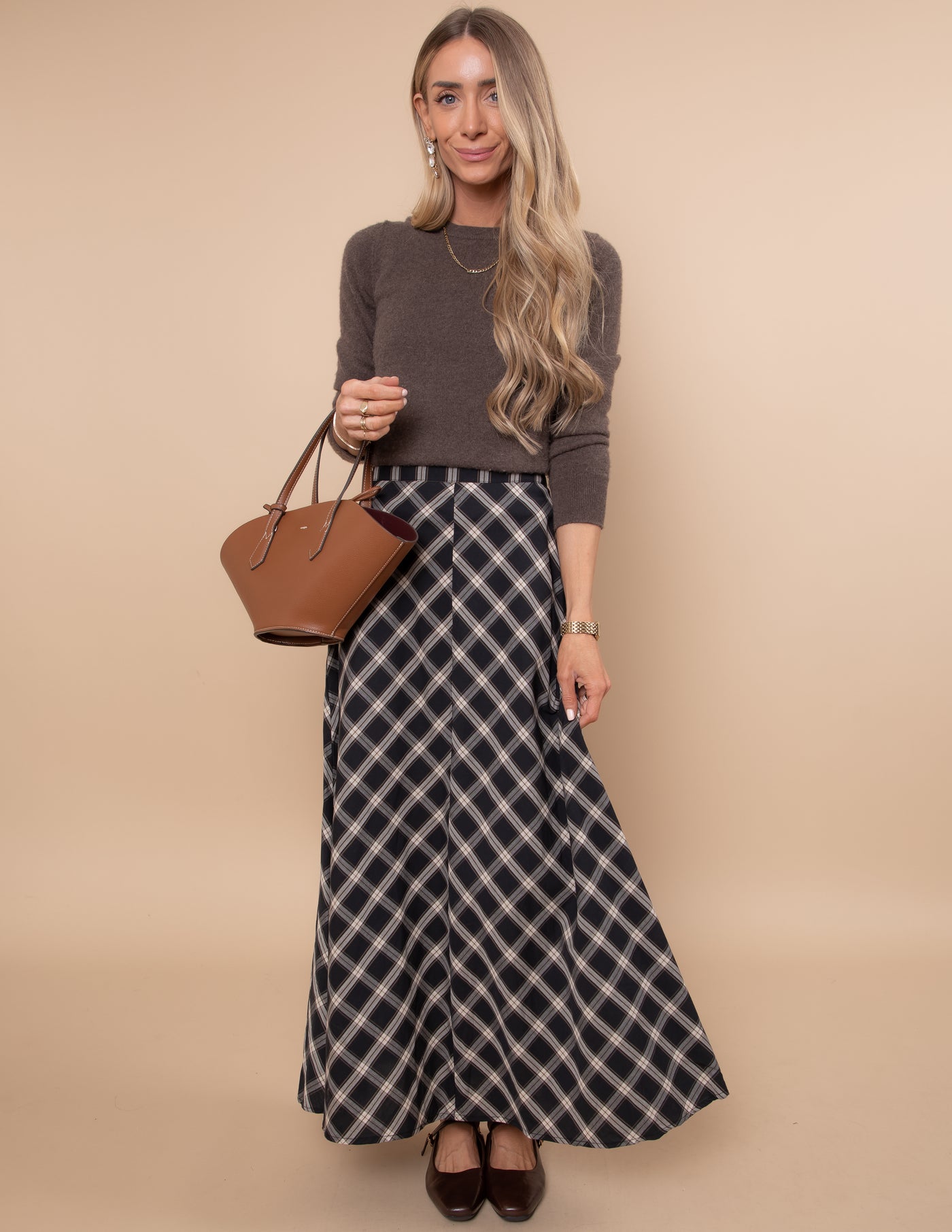 Odette Plaid Skirt