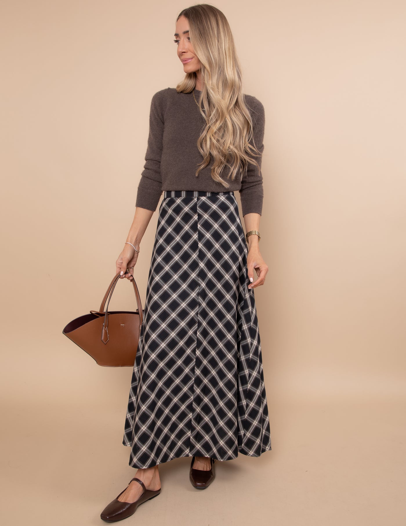 Odette Plaid Skirt