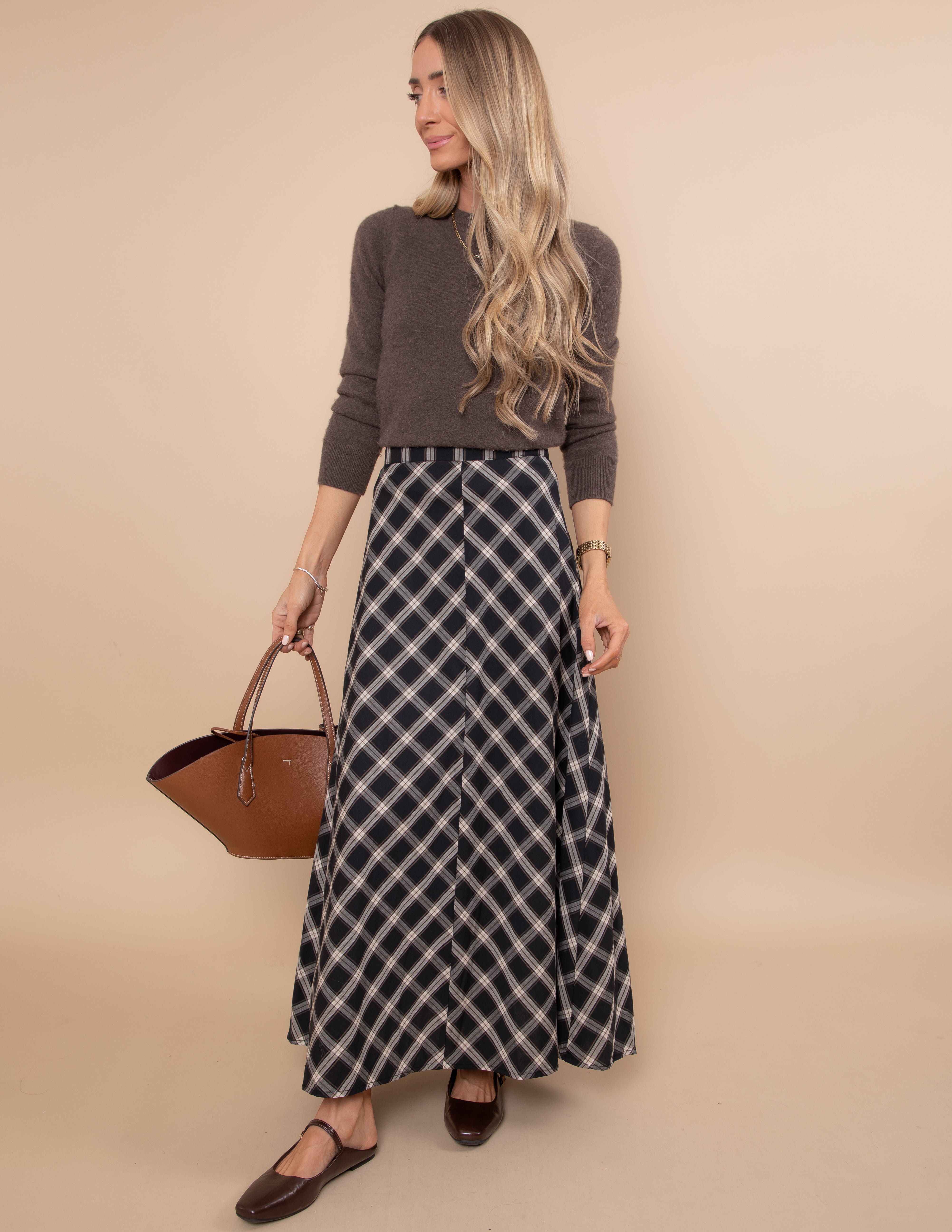 Odette Plaid Skirt