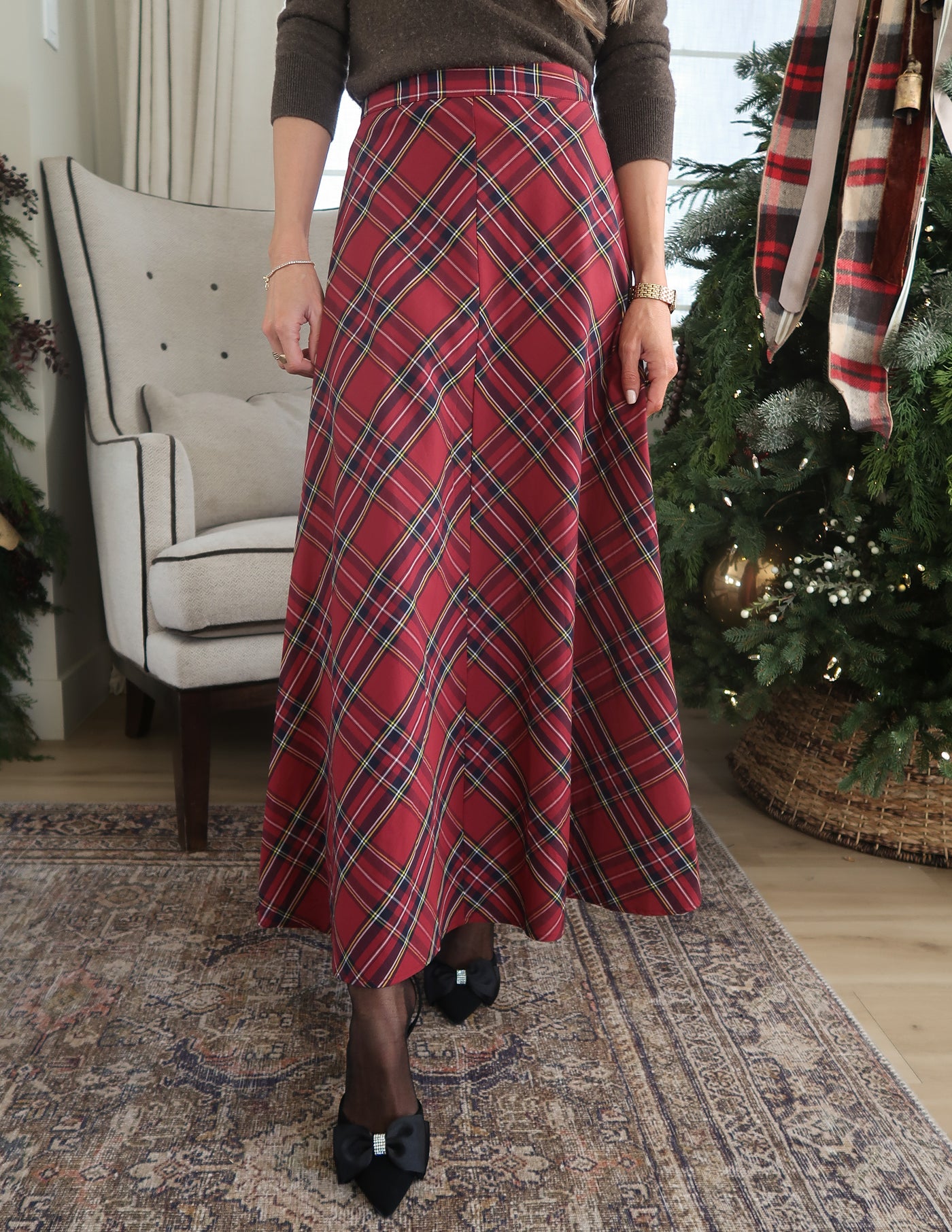 Odette Plaid Skirt