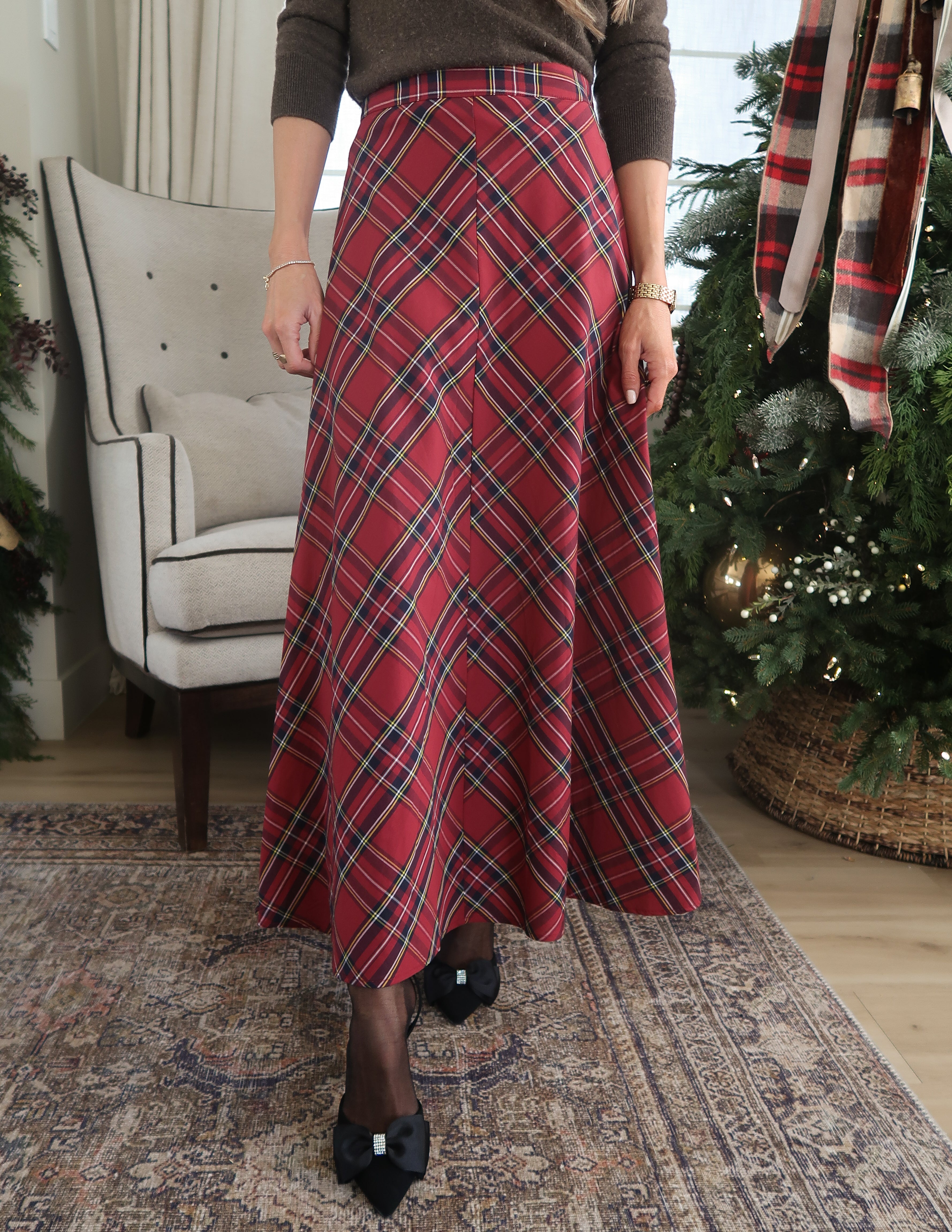 Odette Plaid Skirt